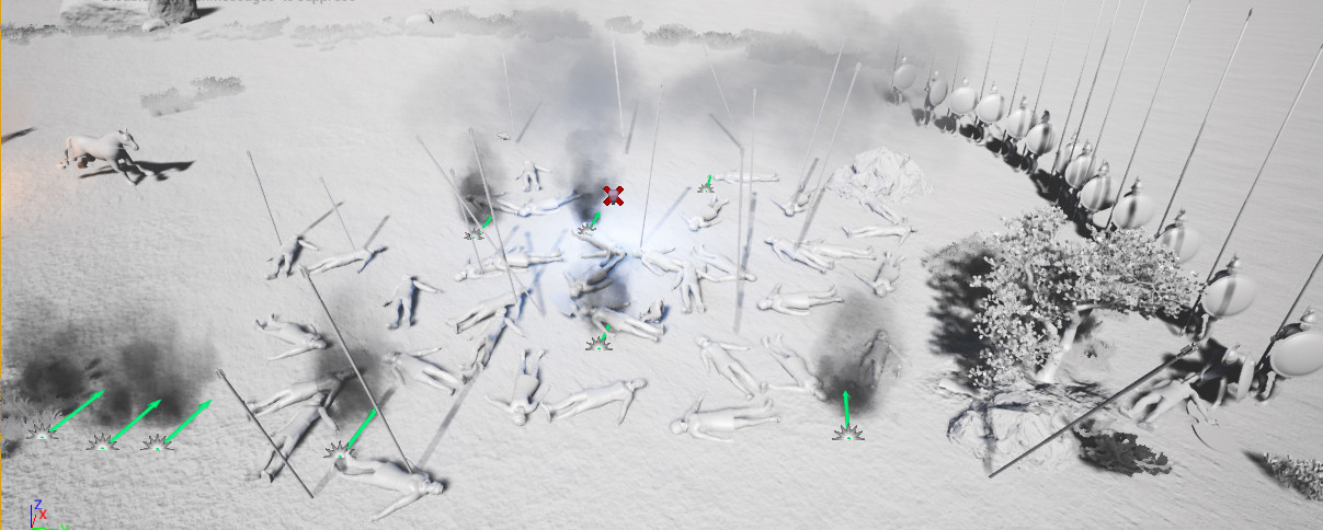 Detail lighting in after the battle scene