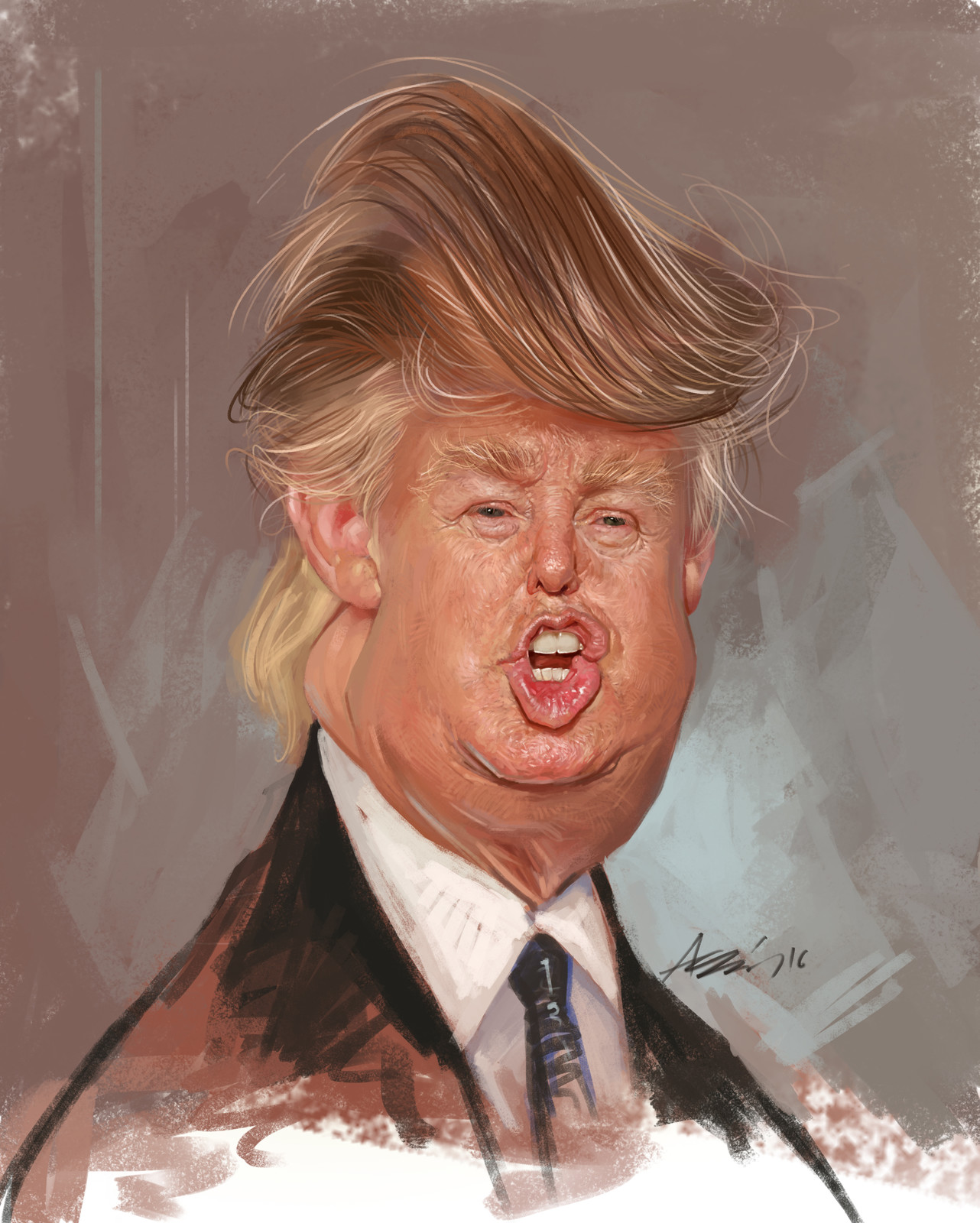 Artstation Caricature Of Donald Trump Asim Roy