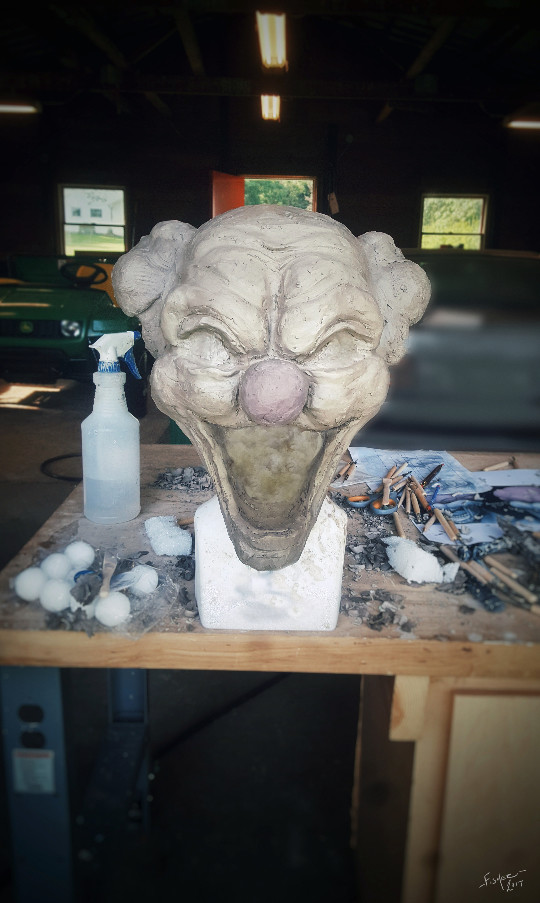 Haven't had a lot of time to work on it lately, but was able to refine the form a bit and will hopefully start the eyes, mouth and other details soon....