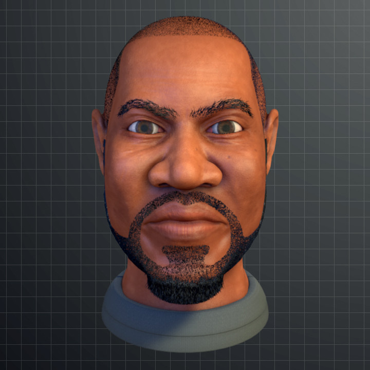 ArtStation Michael Jai White 3D Head Test