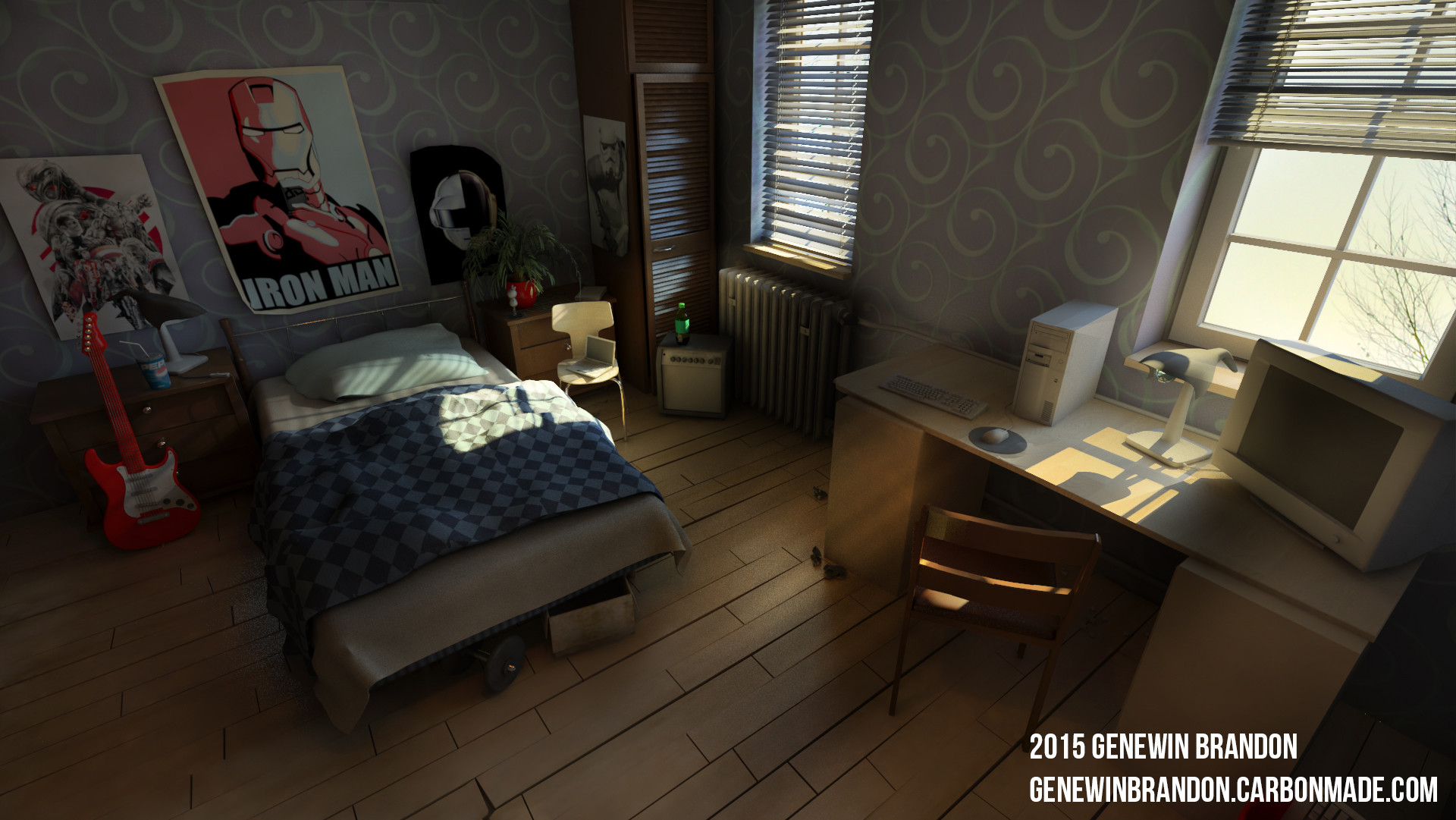 Artstation Bedroom Scenes Lighting Challenge Genewin Brandon