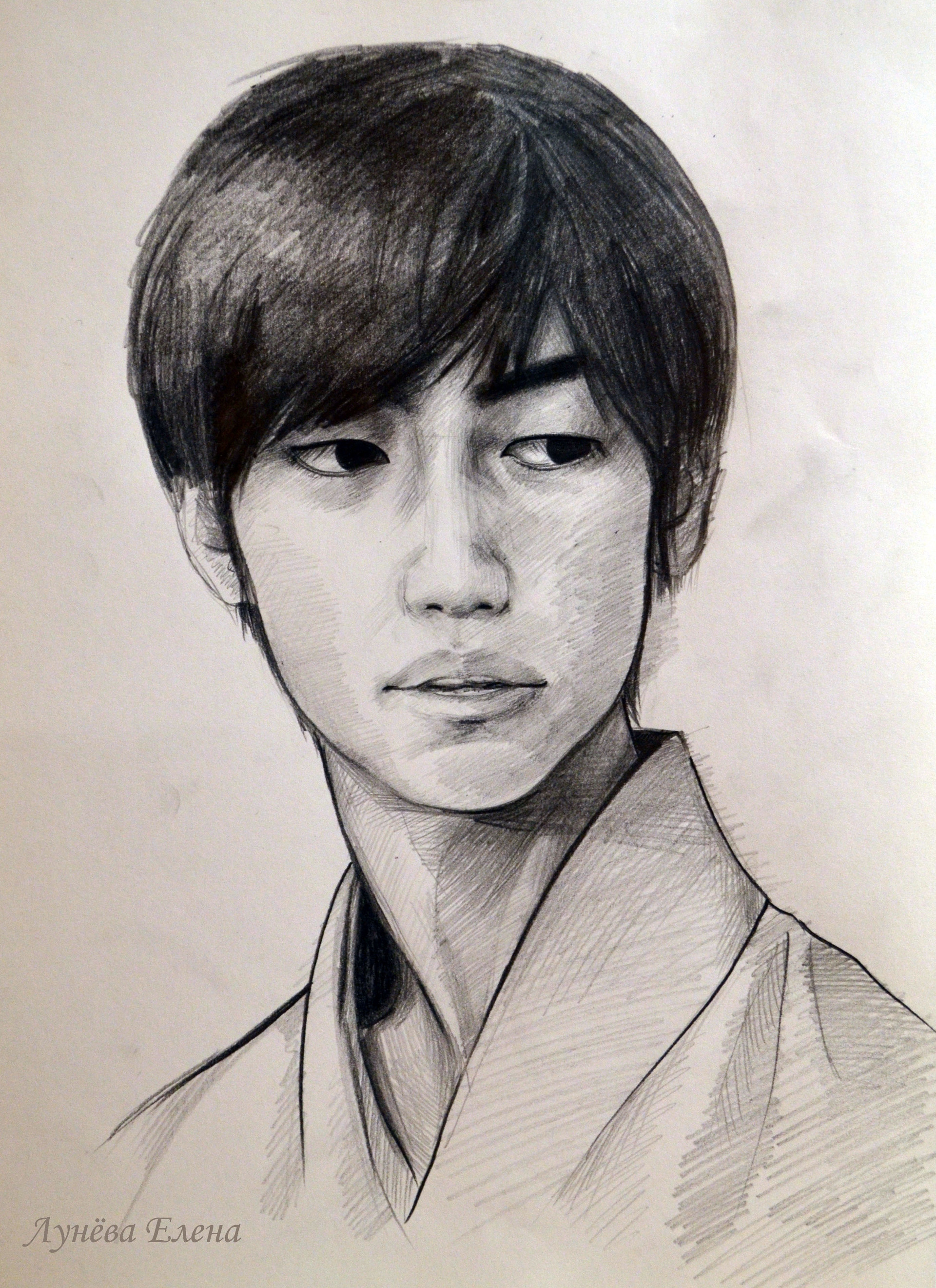 Japanese Man Drawing