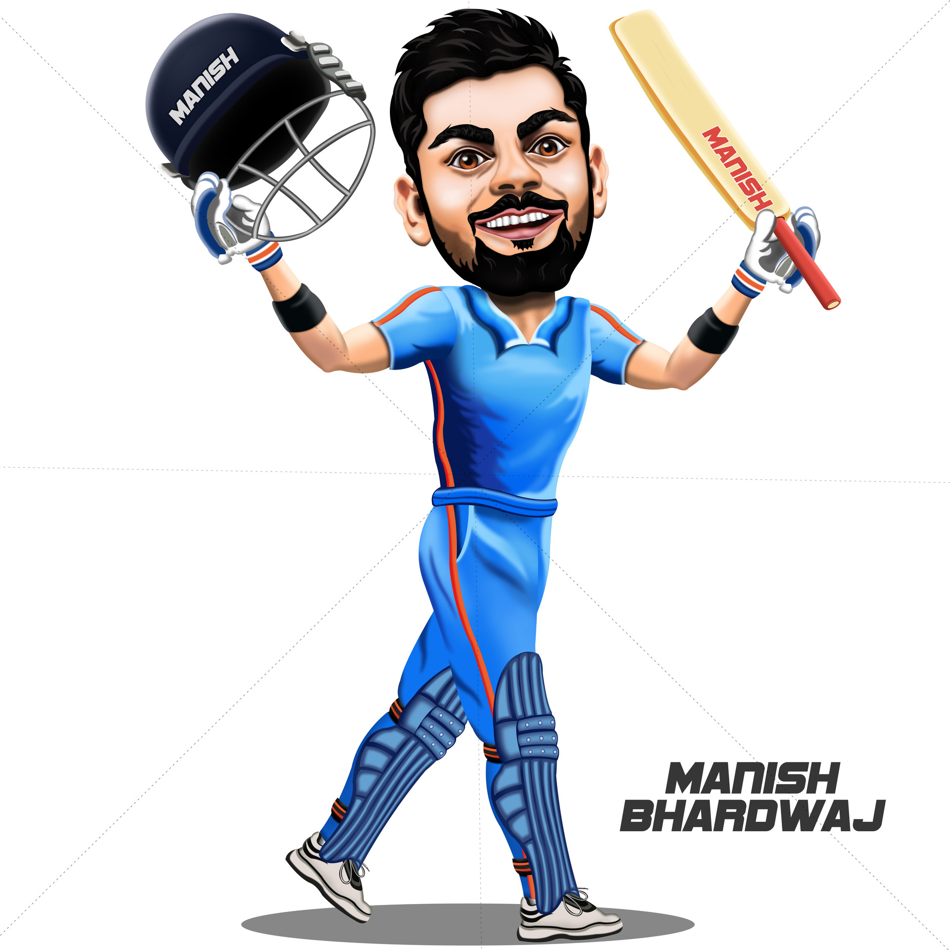 Manish Bhardwaj - Virat Kohli Caricature Manish Bhardwaj - Virat Kohli Caricature
