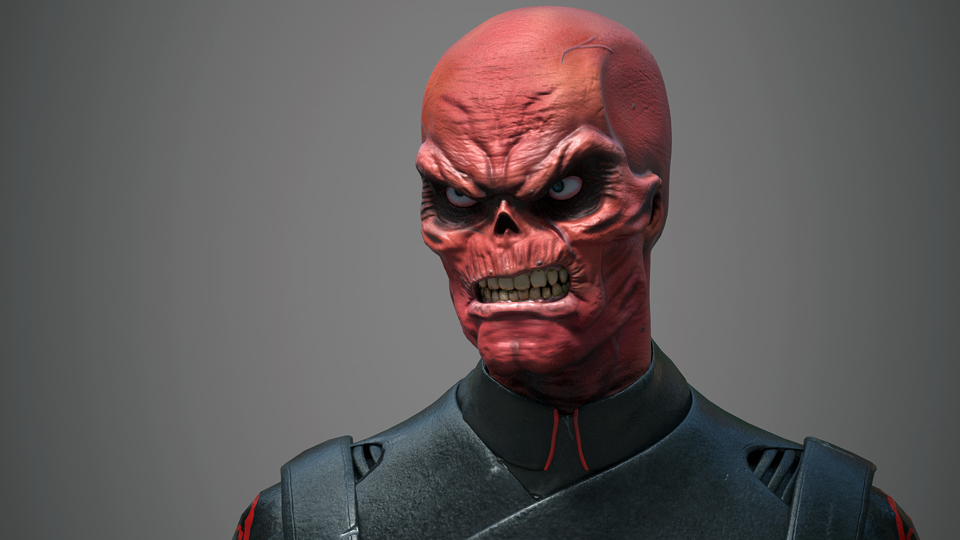 Artstation Red Skull Marvel Carlos Valero