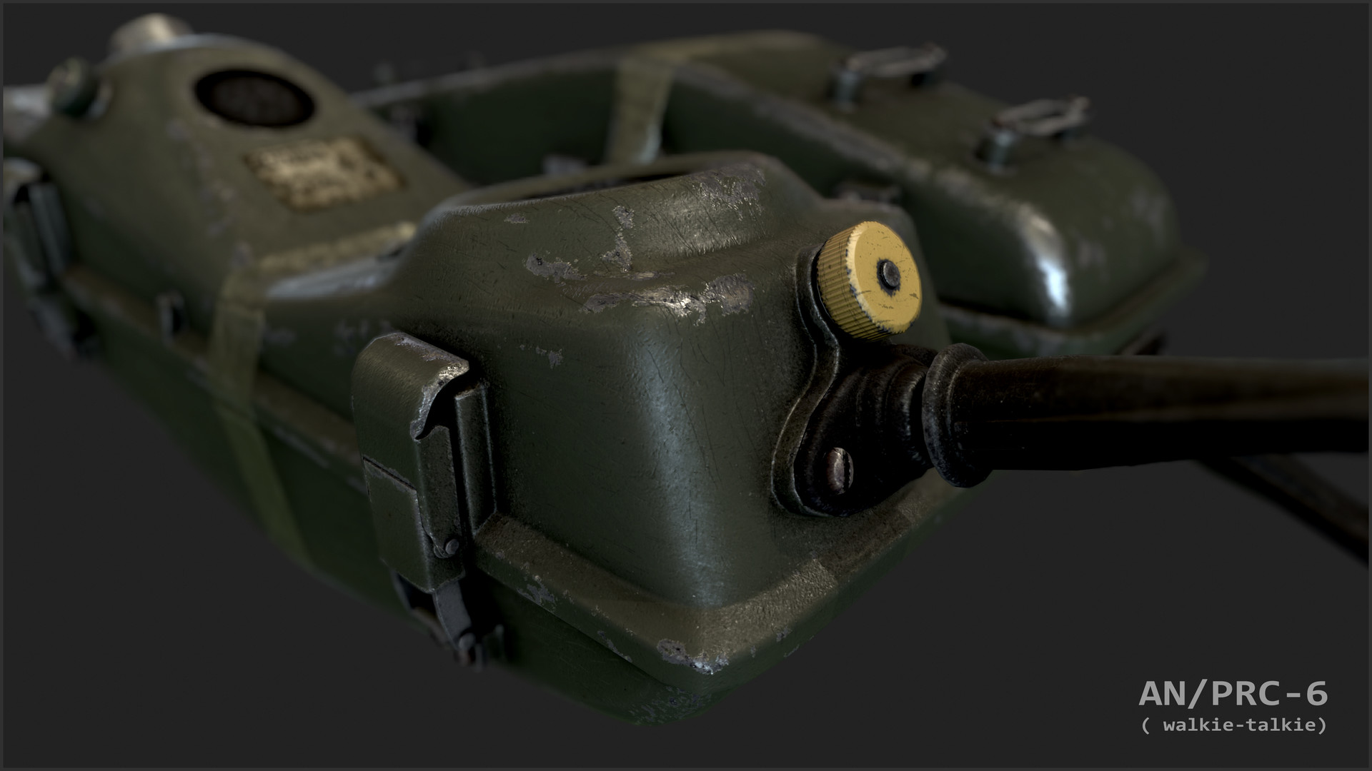ArtStation - AN/PRC-6 WALKIE TALKIE