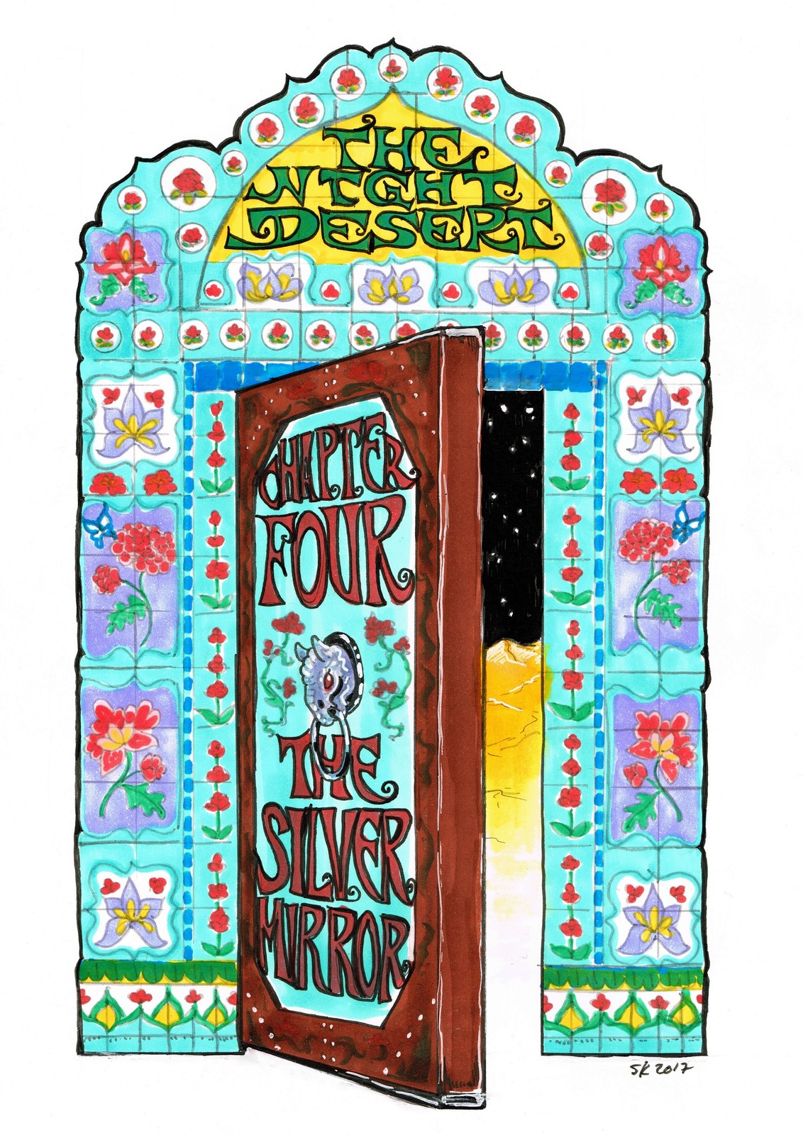 The Night Desert Title Page The Door