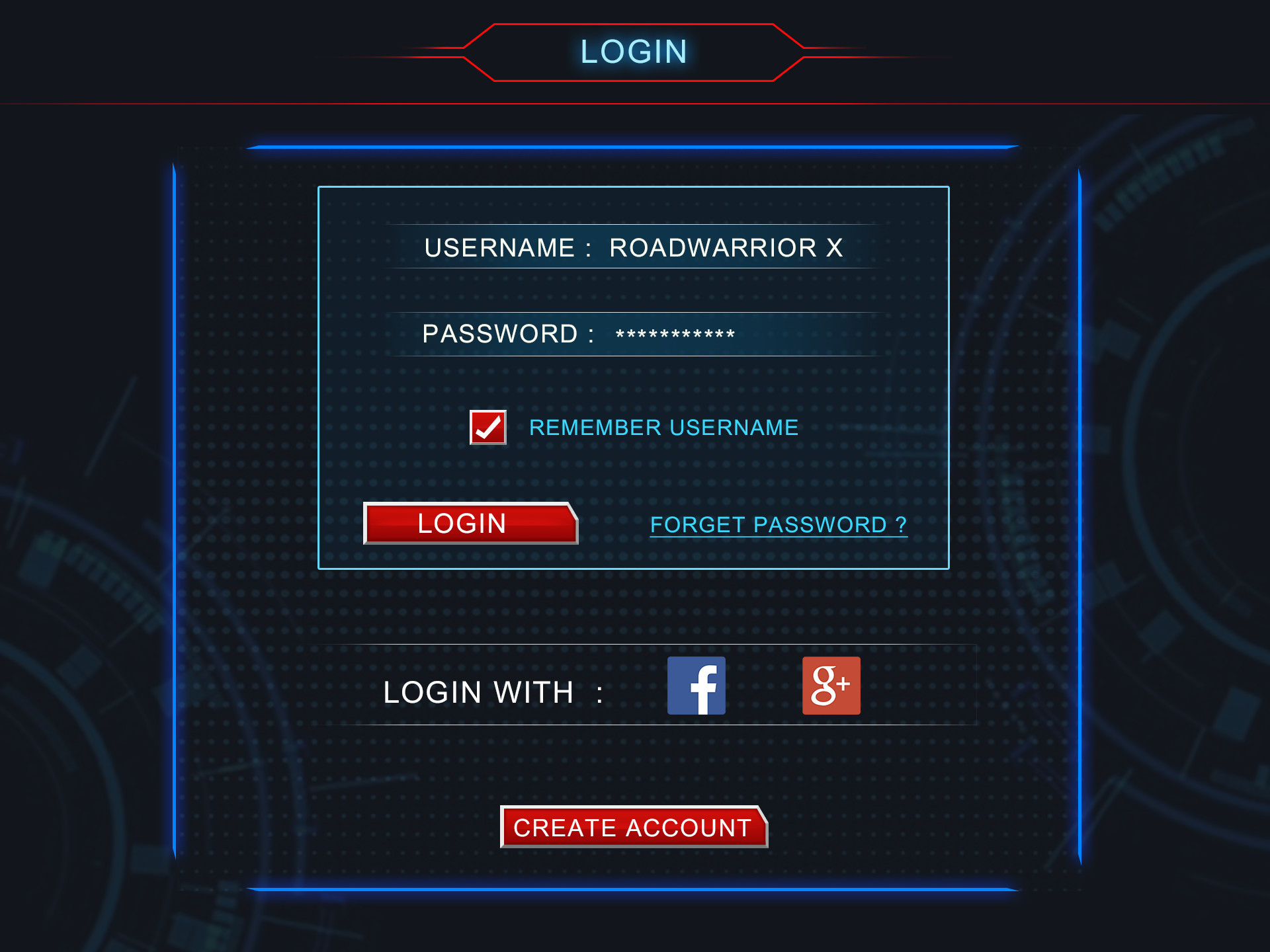 Is a login screen allowed to be published? - Game Design Support