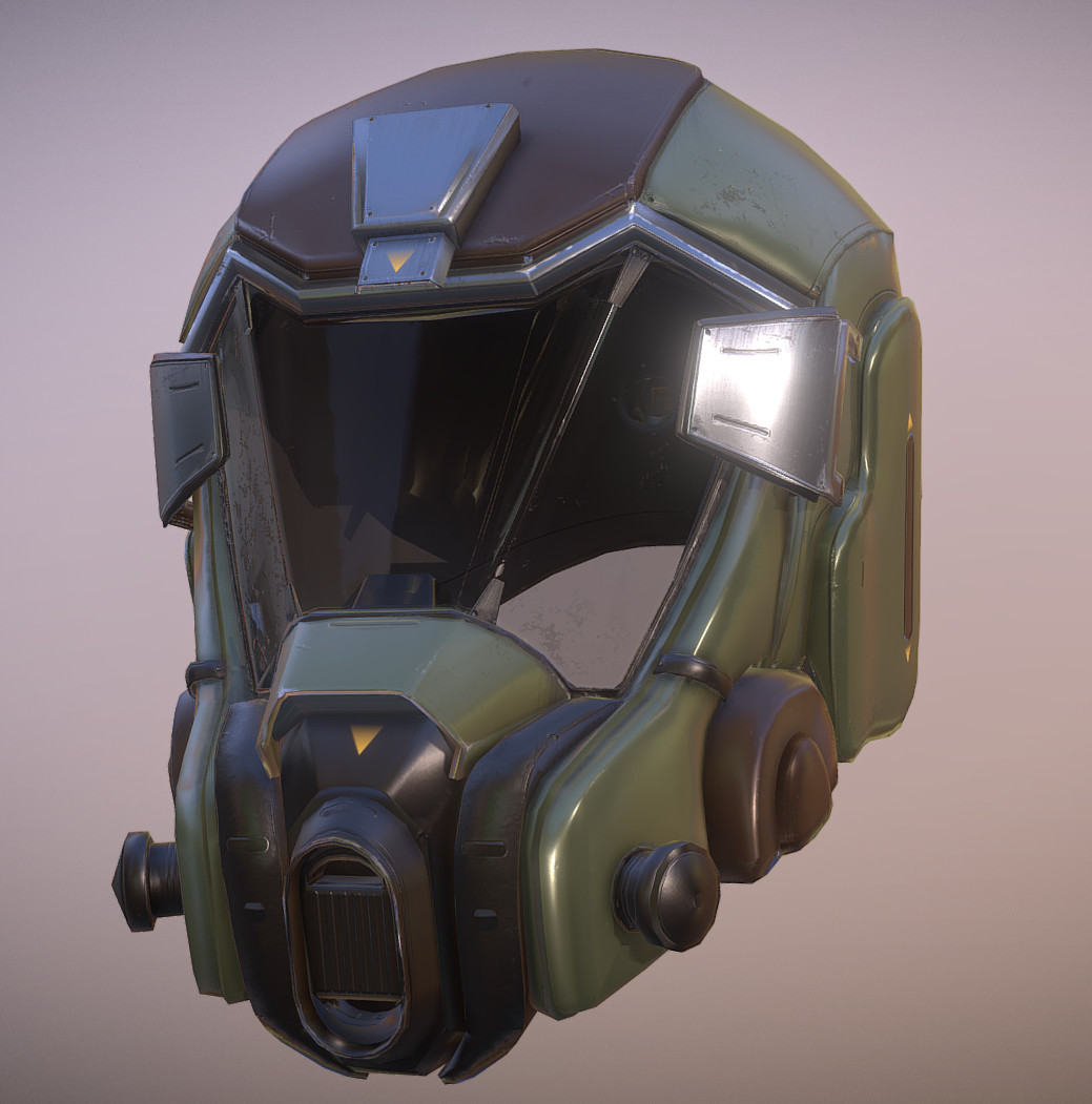 Шлем Sci Fi сзади
