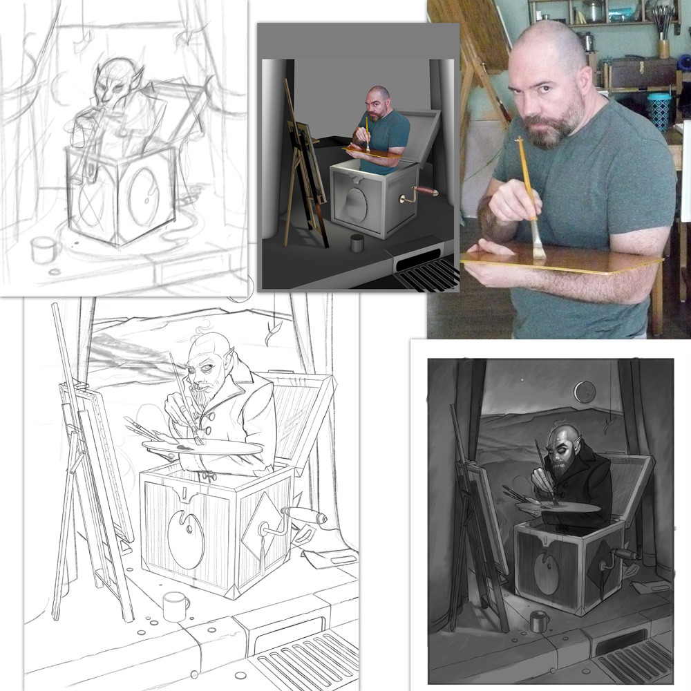 The Artist process pics.