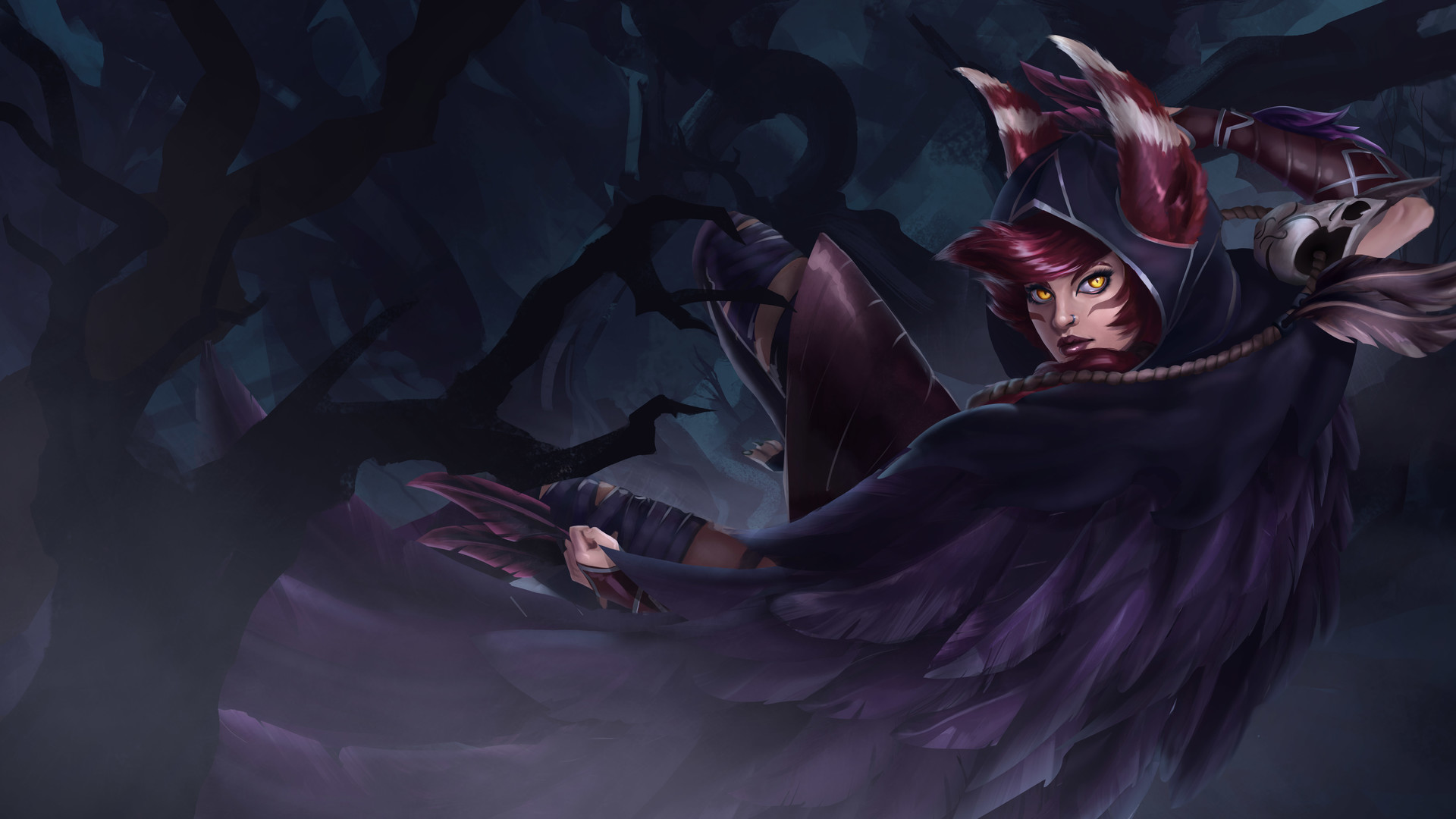 Artstation Xayah Fanart Dante Kishishev