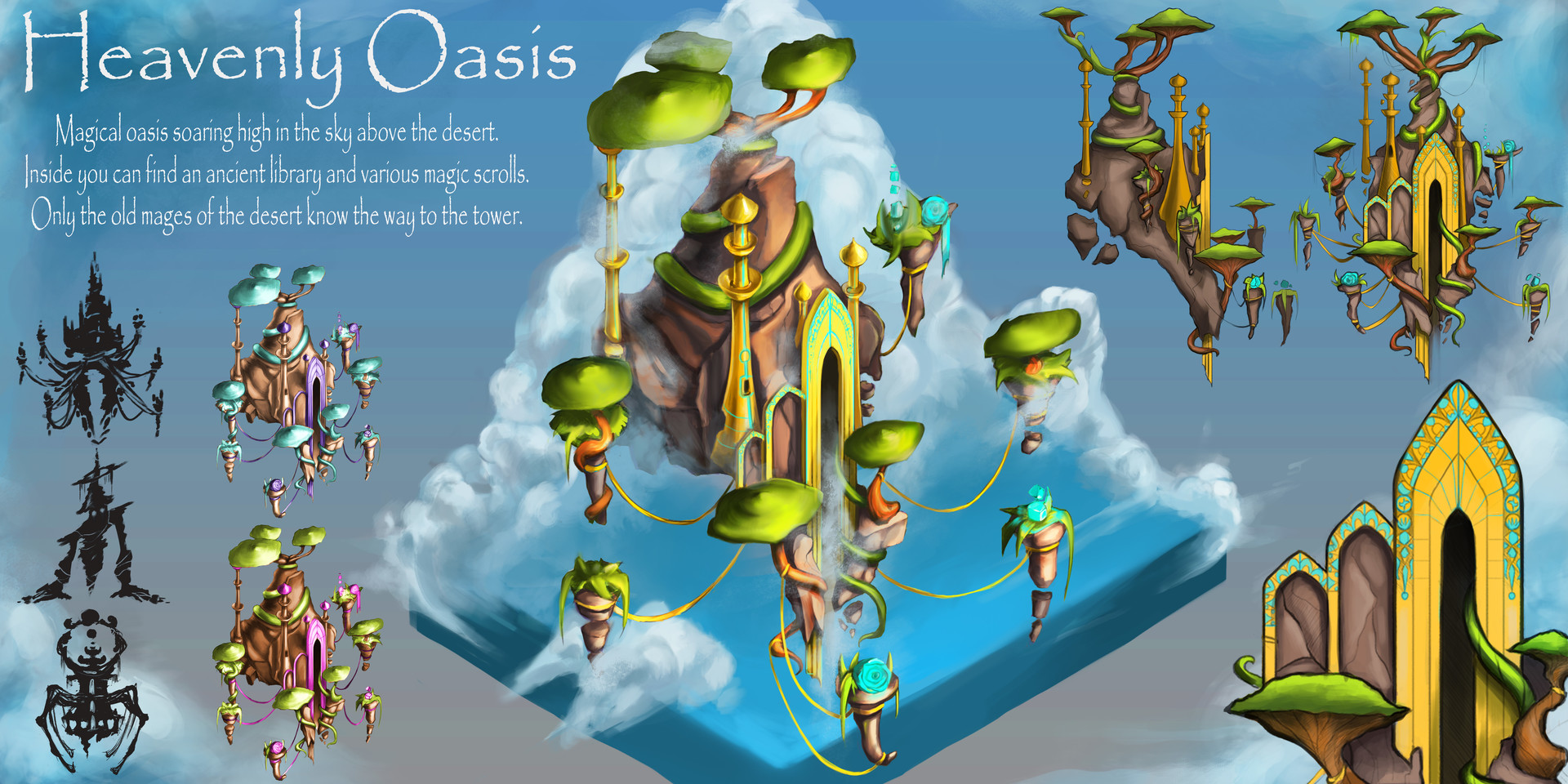 Artstation Heavenly Oasis Concept Mary Wozniak - 