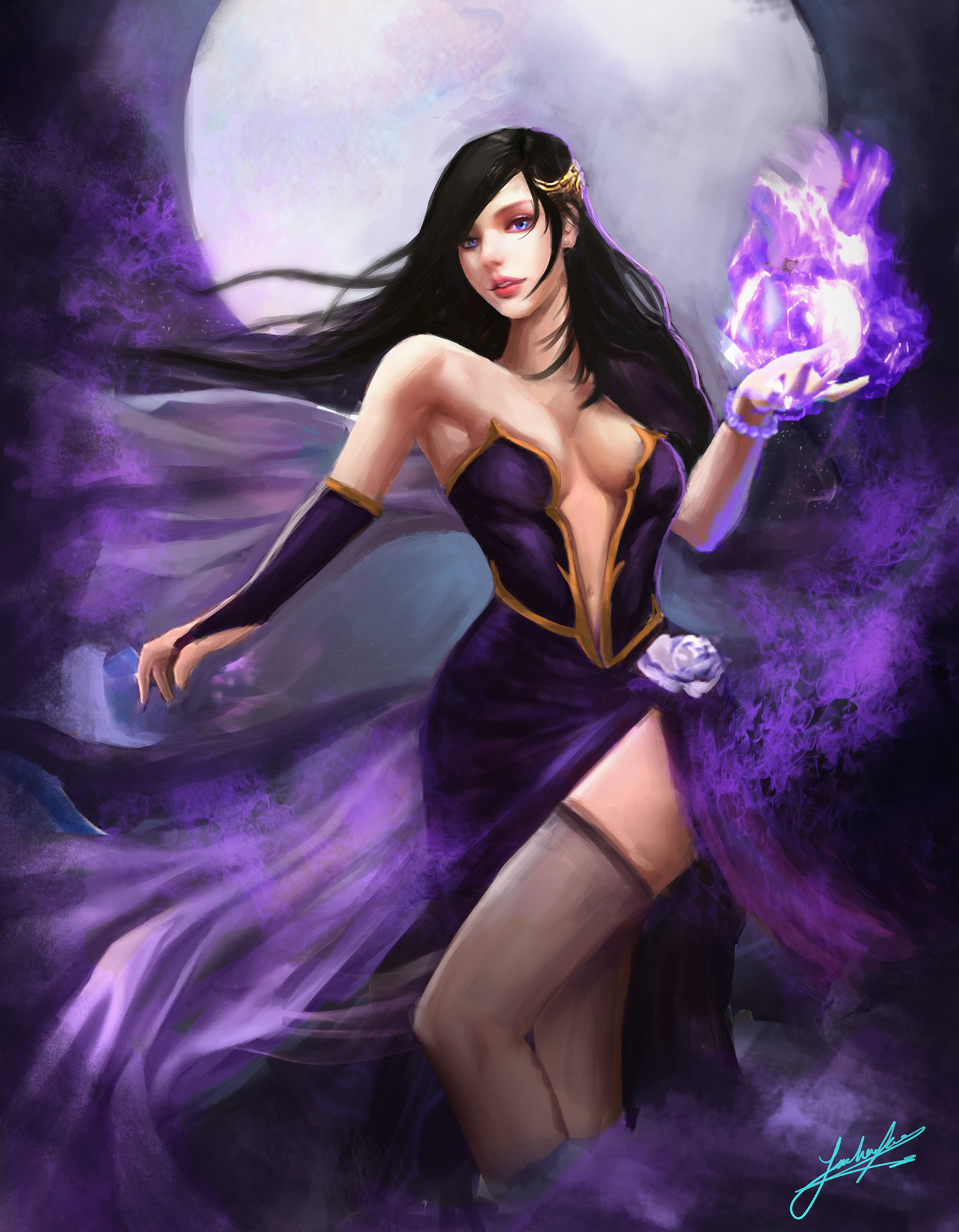 ArtStation - Dark sorceress