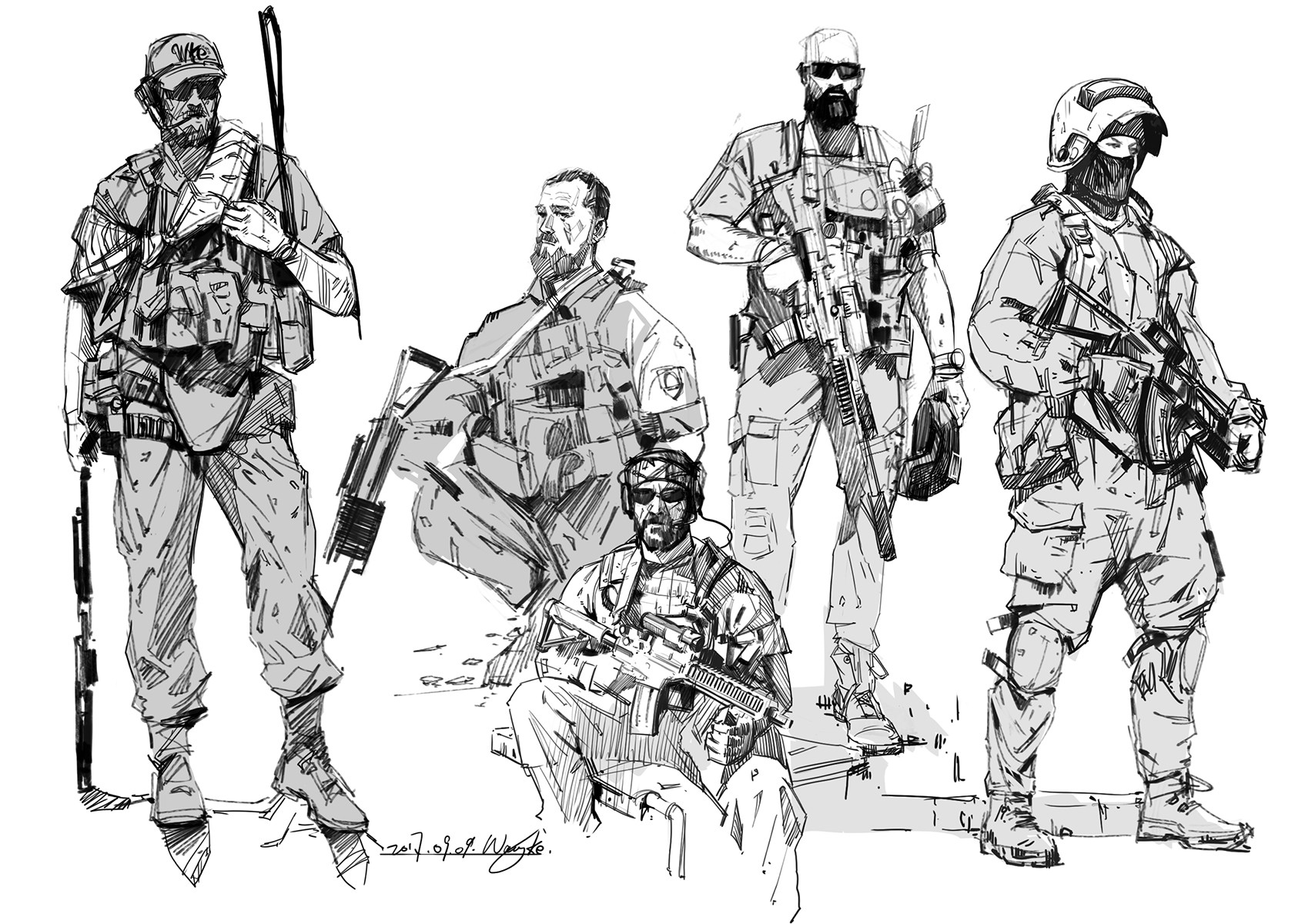 Soldier sketch