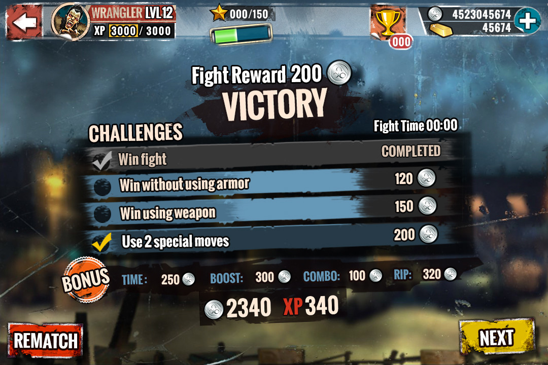 Result Screen