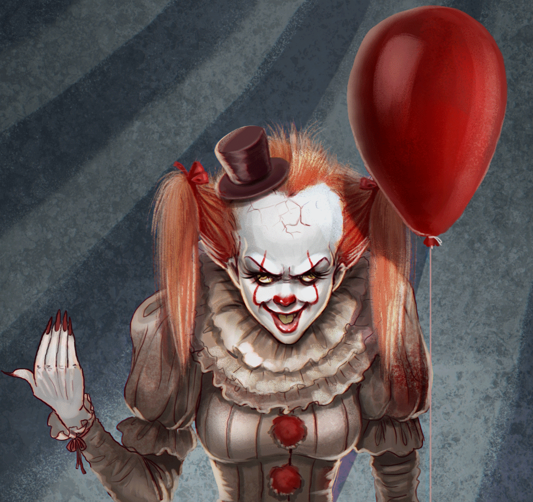 PENNYWISE the Dancing Clown from 'IT' Speedpaint