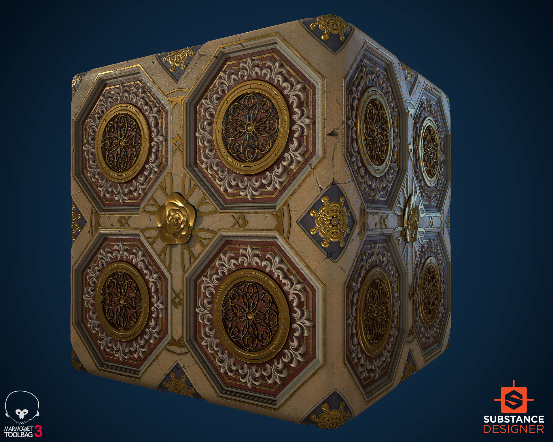 ArtStation - Practice piece- Decor Ceiling