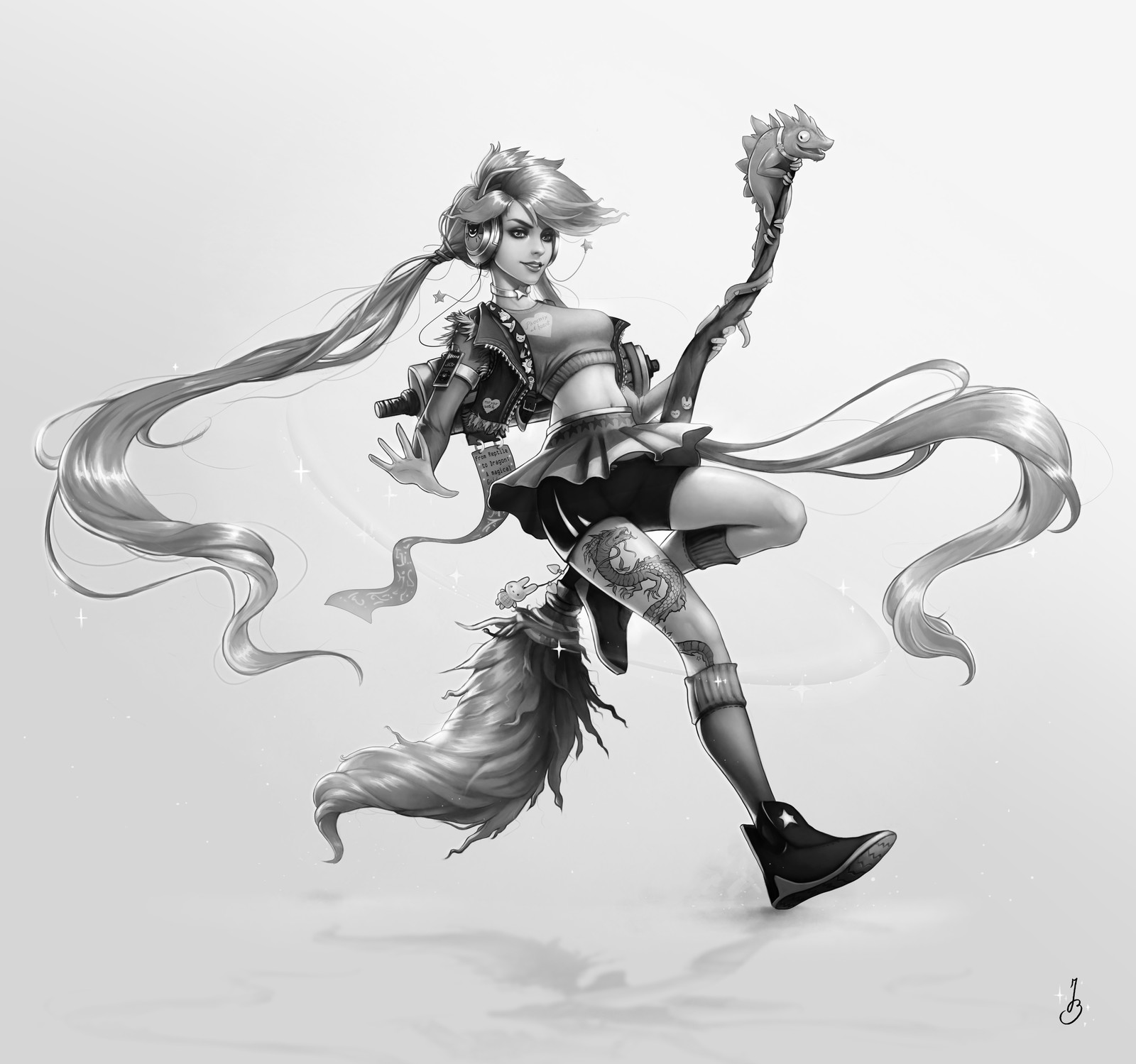 Black and White