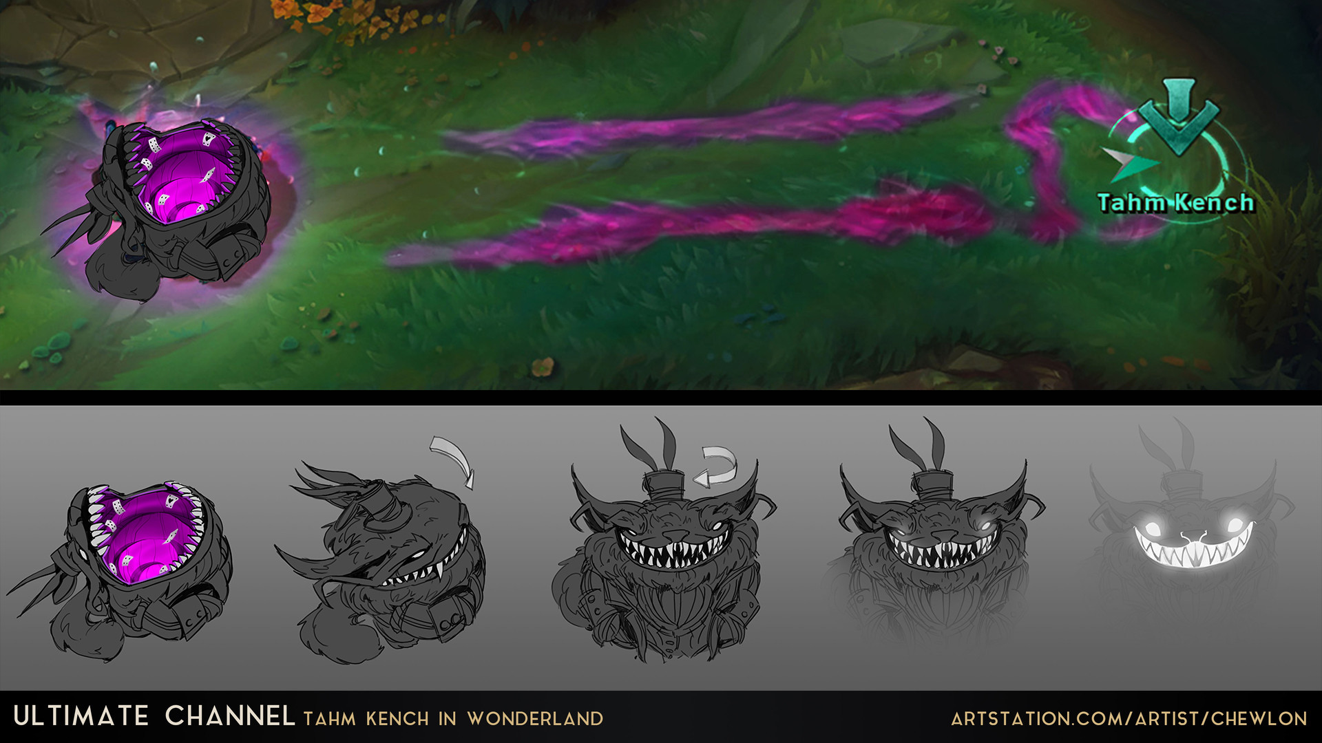 Artstation Tahm Kench In Wonderland League Of Legends Fan Skin