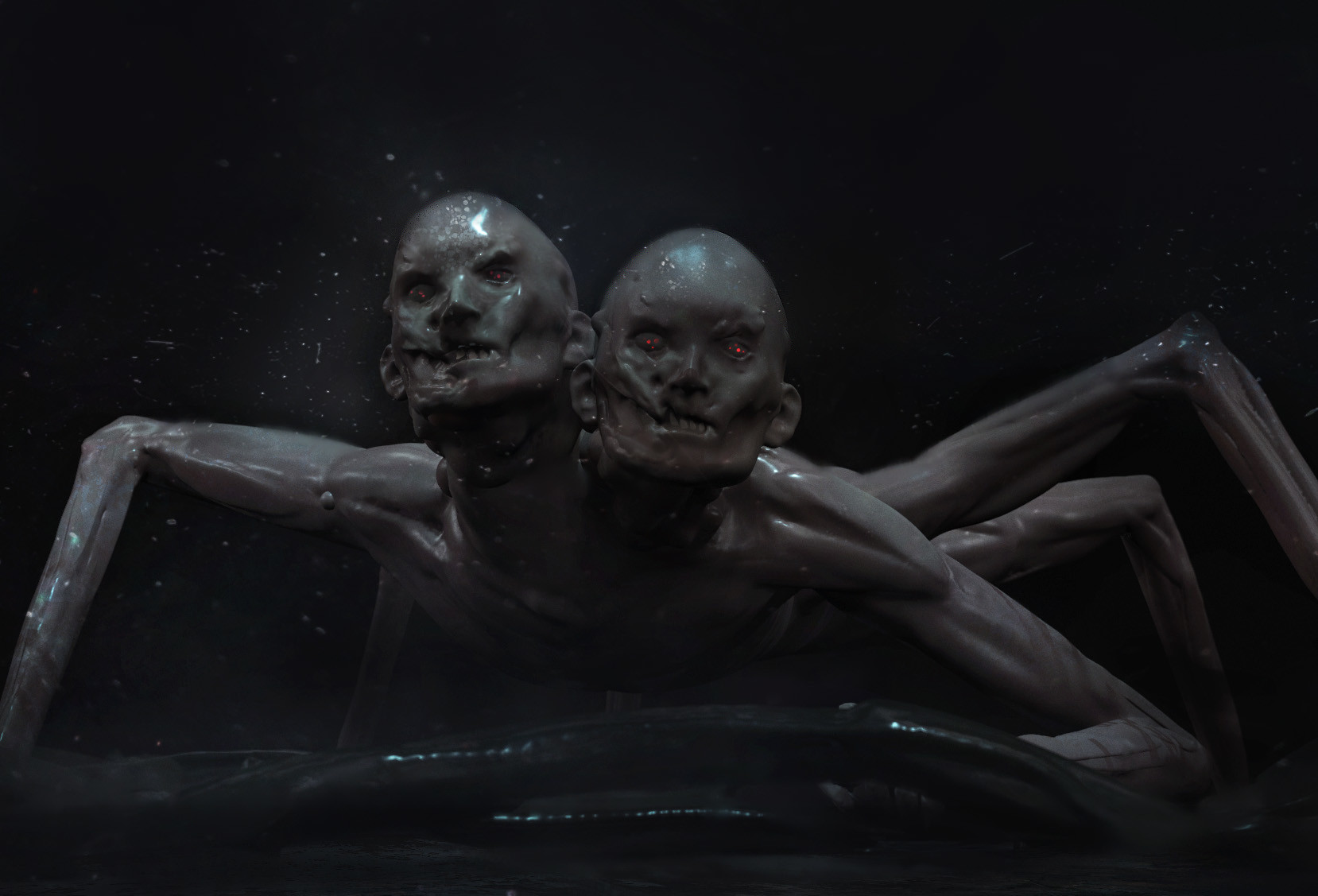 ArtStation - Darkwood - Human Spider