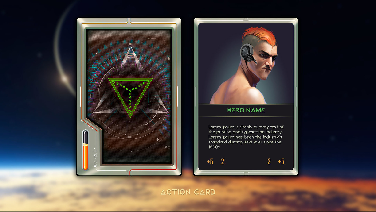 Combo 21 Team SciFi TCG/CCG Card Templates
