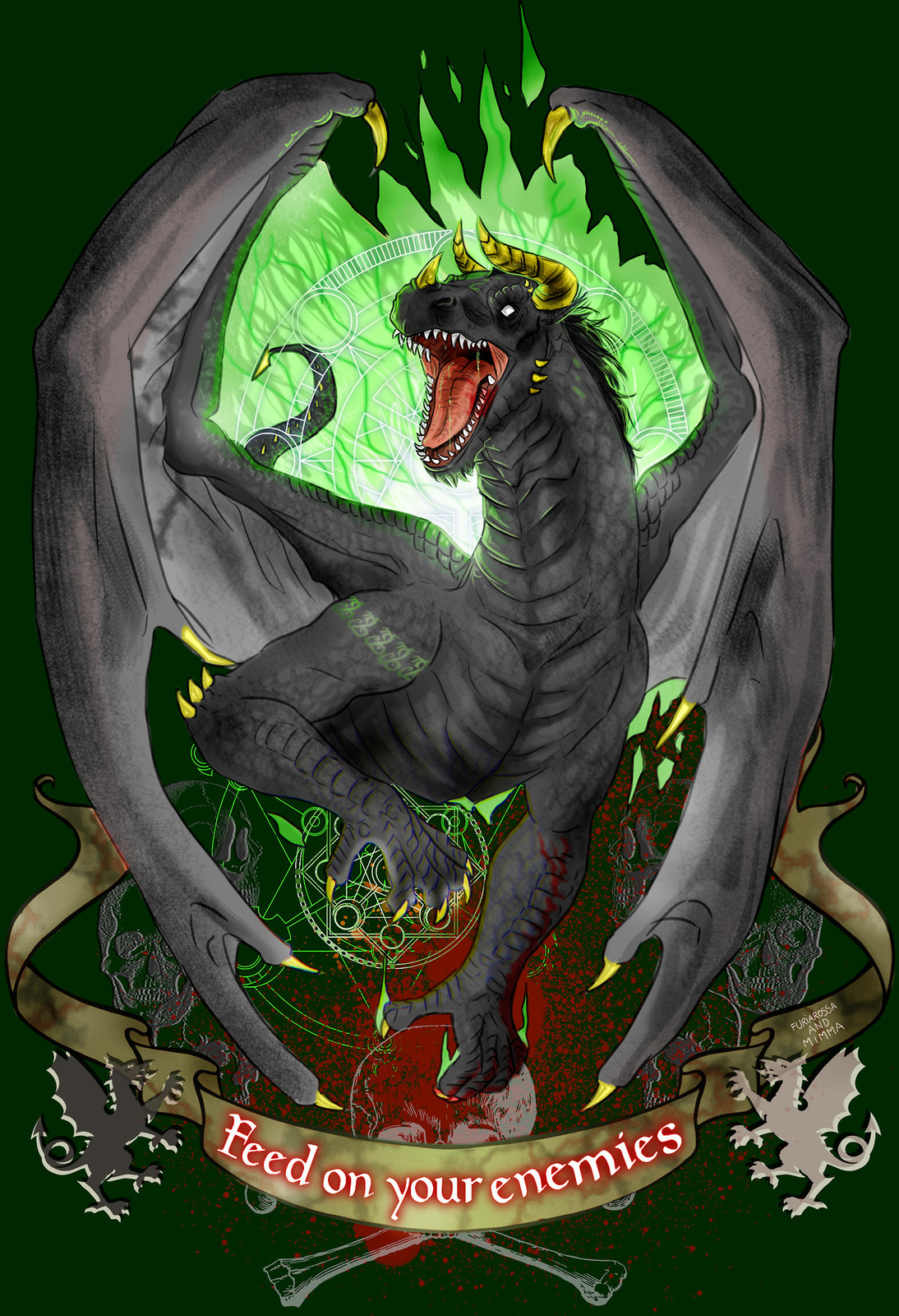With background