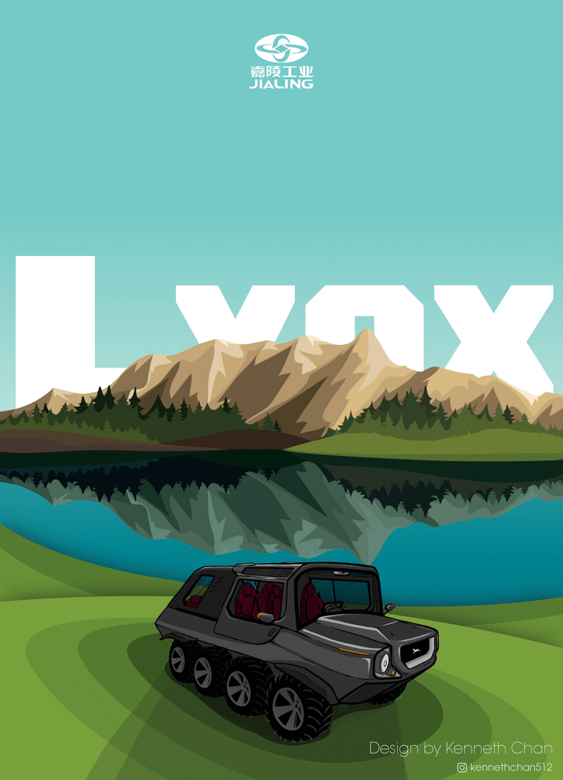 JIALING "Lynx" 8WD UTV(Convertible Version) GIF