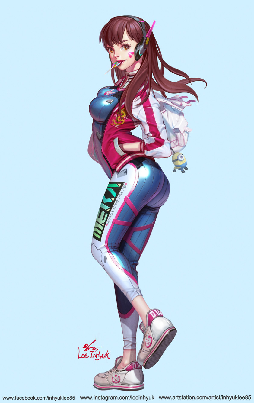 Overwatch - D.Va
(manga style test work for class)