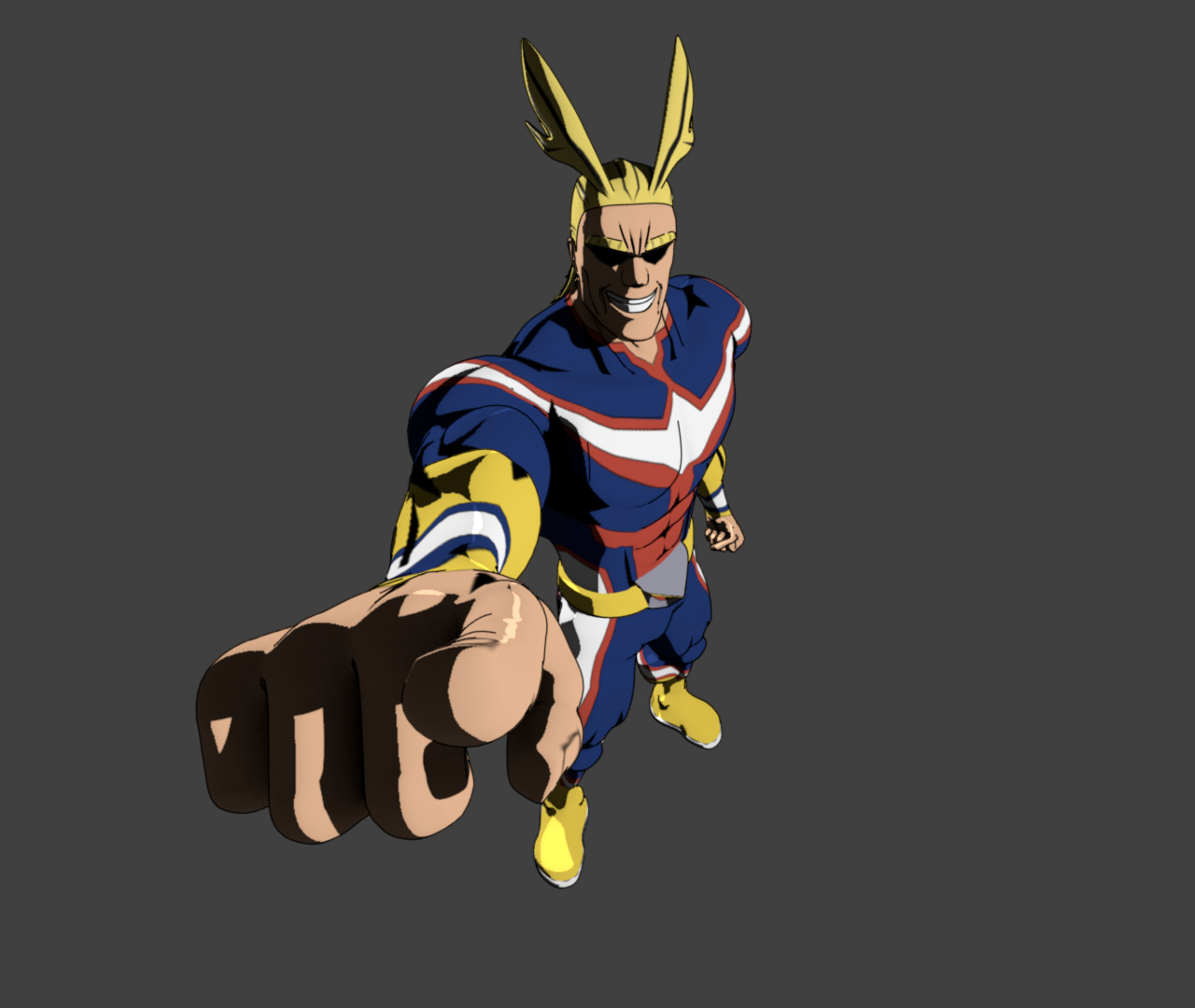 Artstation My Hero Academia All Might 3d Pekka Alavuotunki