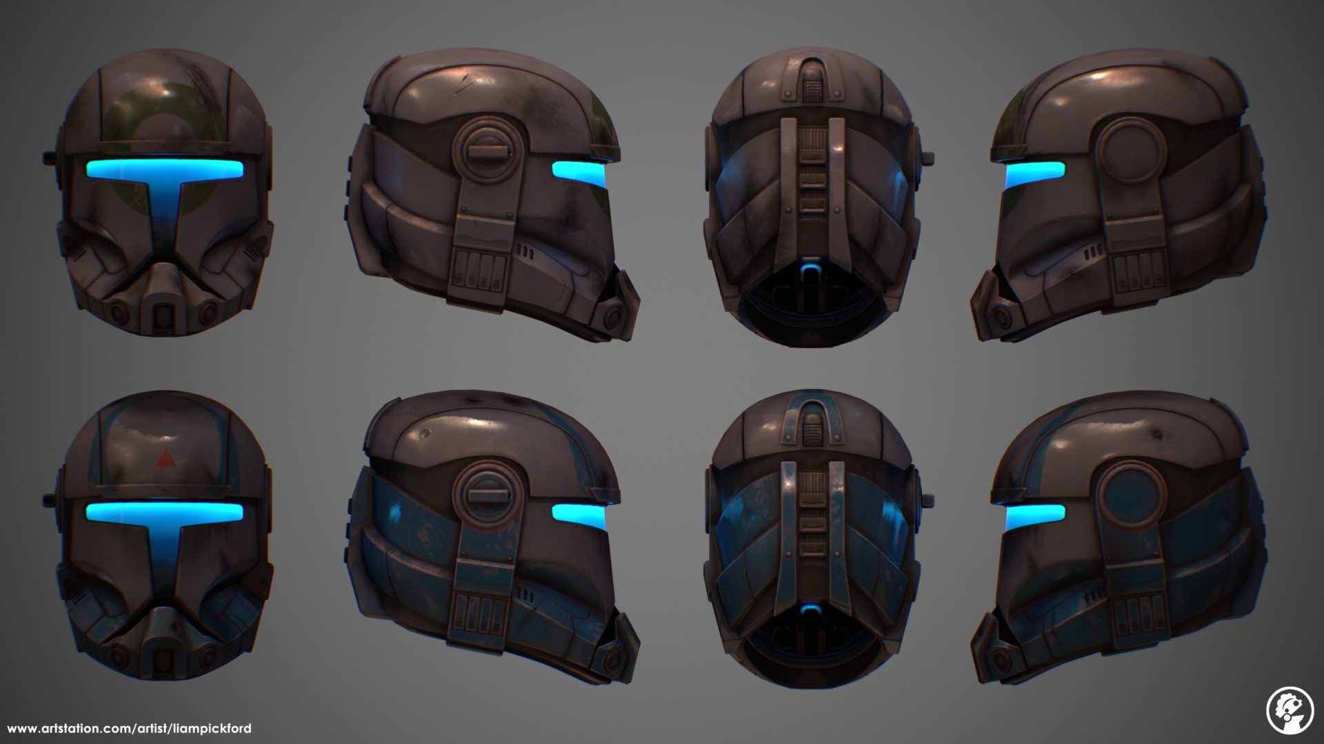 Artstation Republic Commando Helmet With Hud Interior Liam