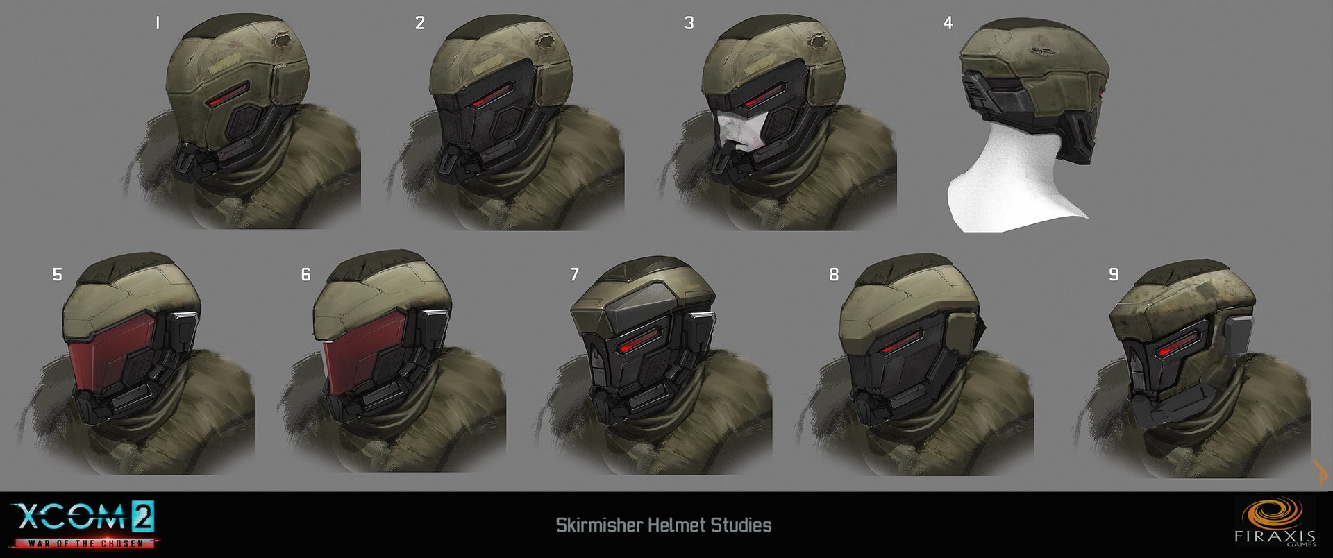 Skirmisher Head Explorations - XCOM 2: War Of The Chosen.