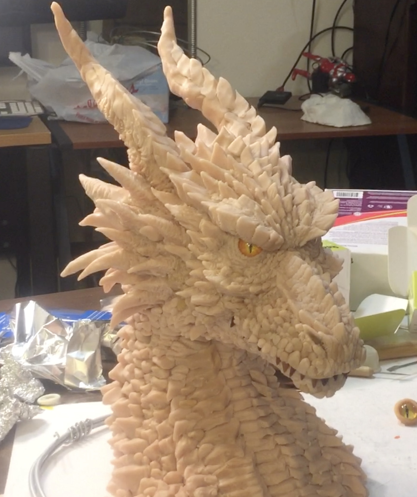 ArtStation - Dragon Sculpey Sculpture.