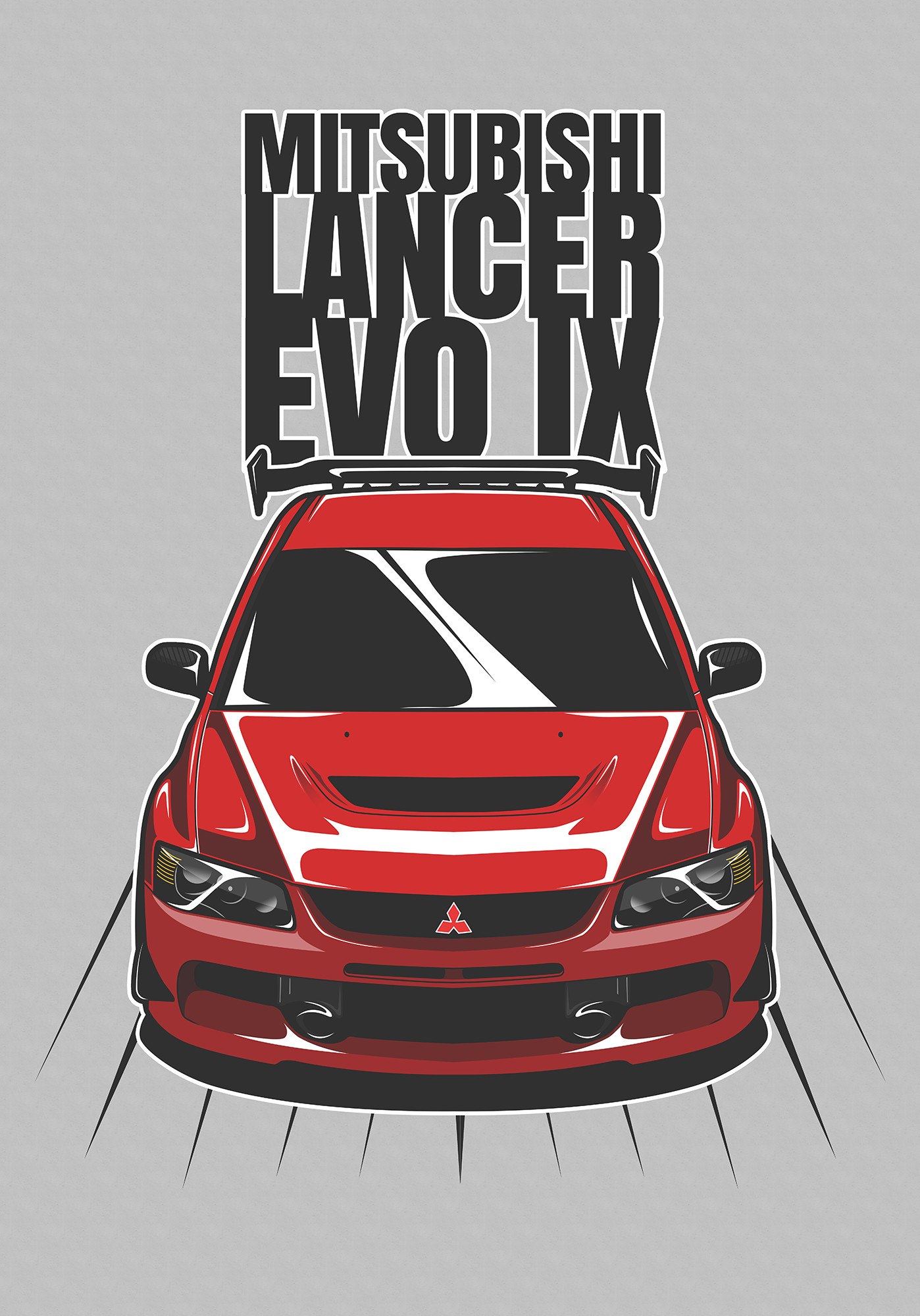 Mitsubishi Lancer Evolution 9 Art