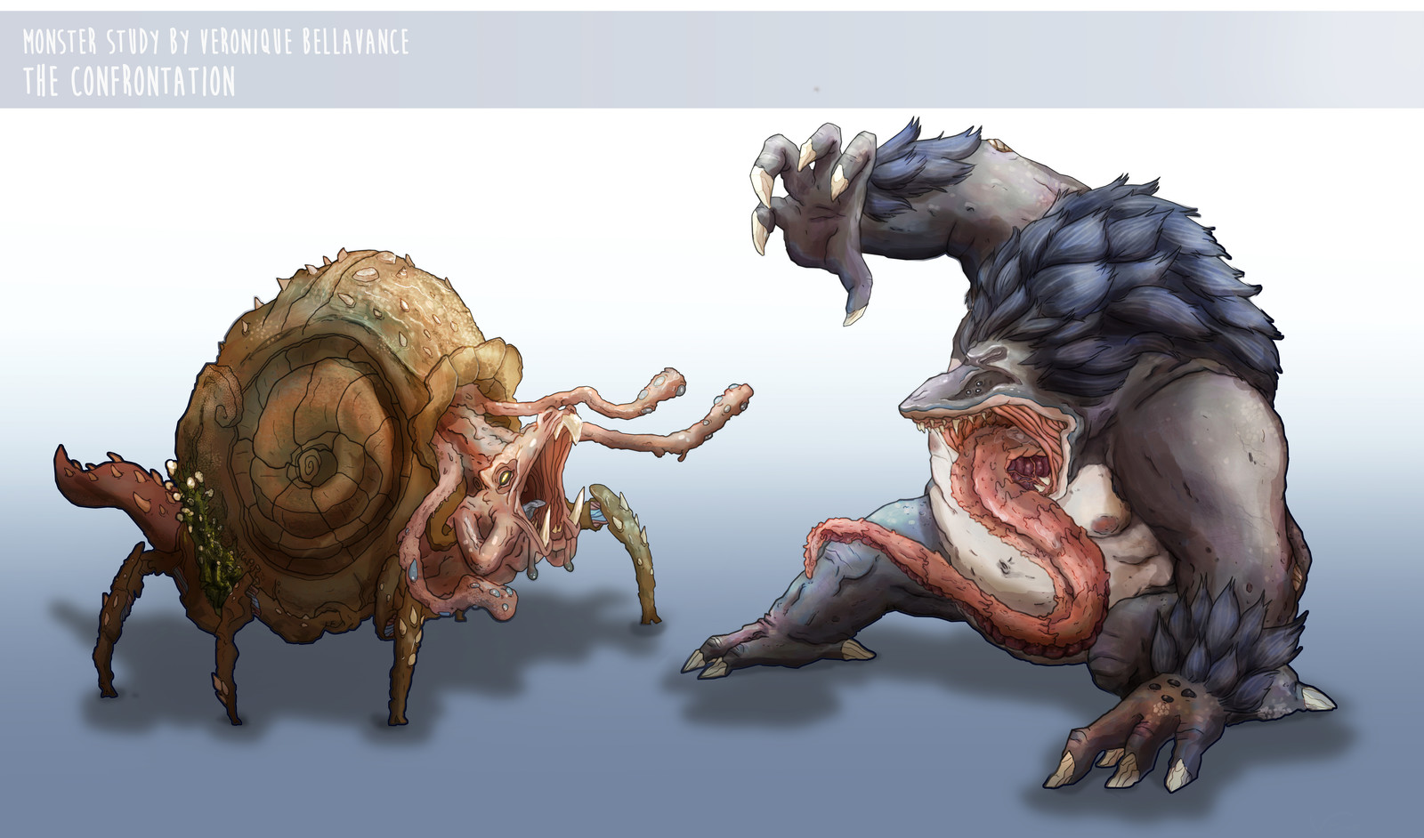Final Concept of the two monster.