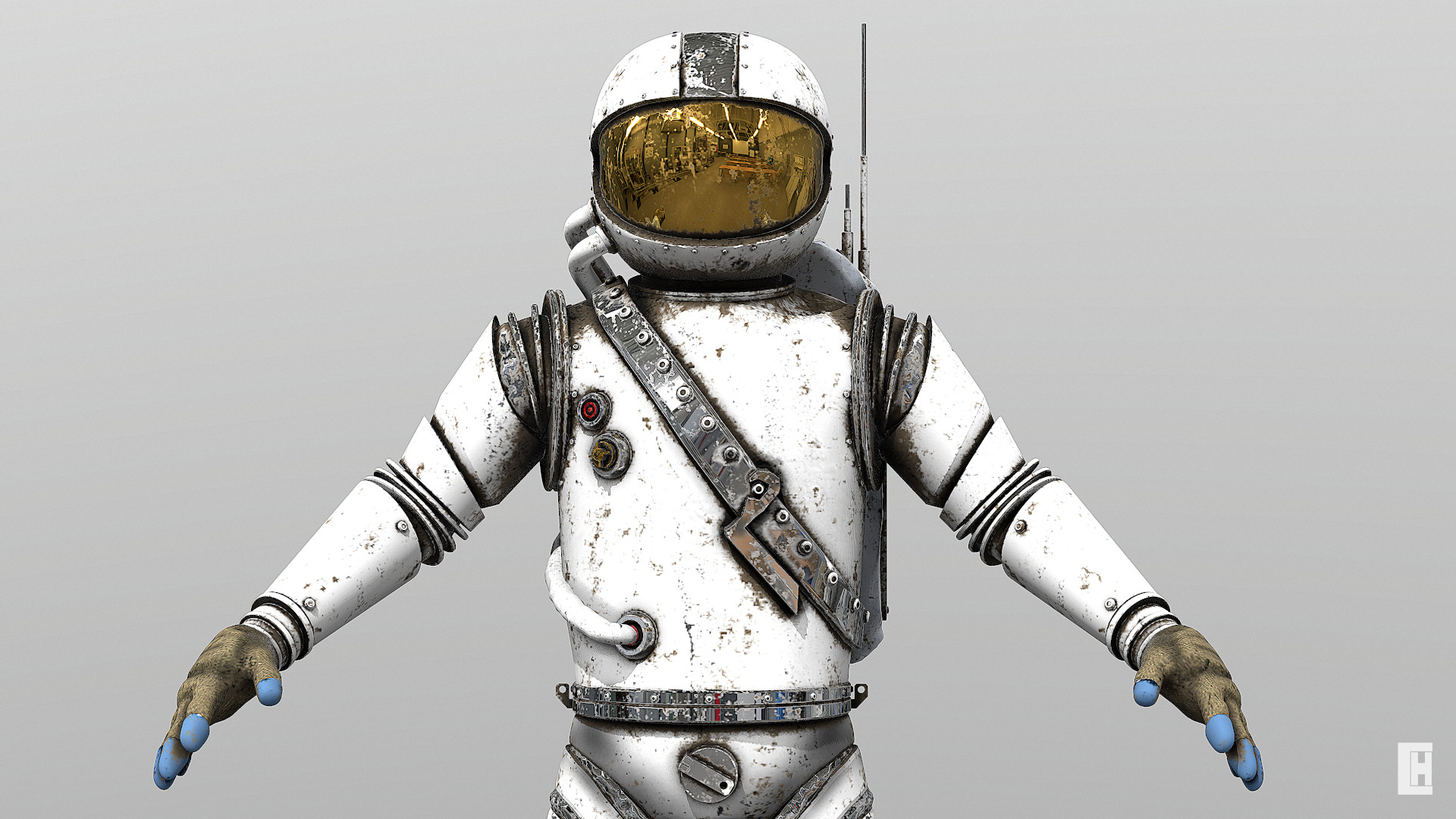 Retro Futuristic Space Suit