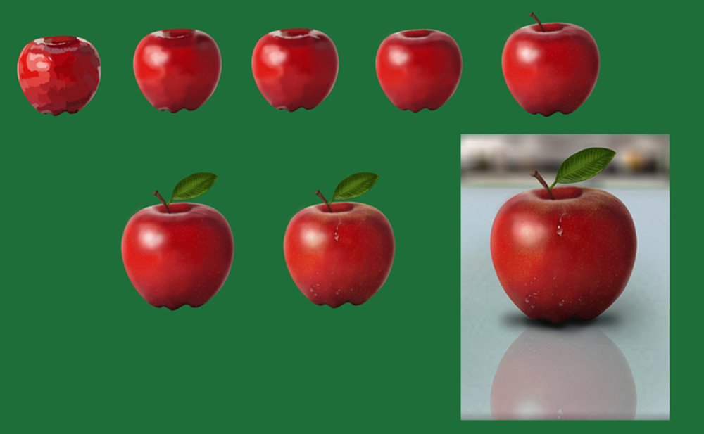 Artstation Realistic Apple Digital Painting Zain Khan