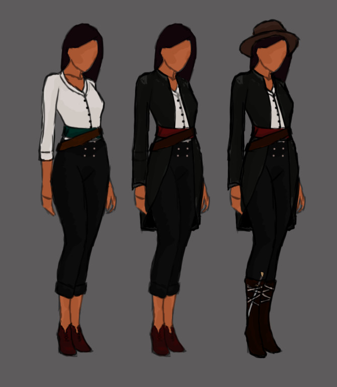 Clemence Rigaud Character Design Pirate Woman