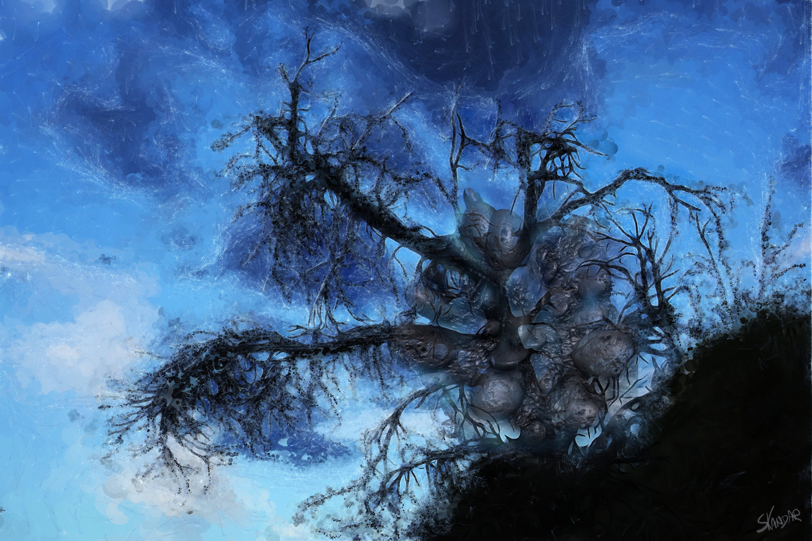 Burnt aura spirit of forest