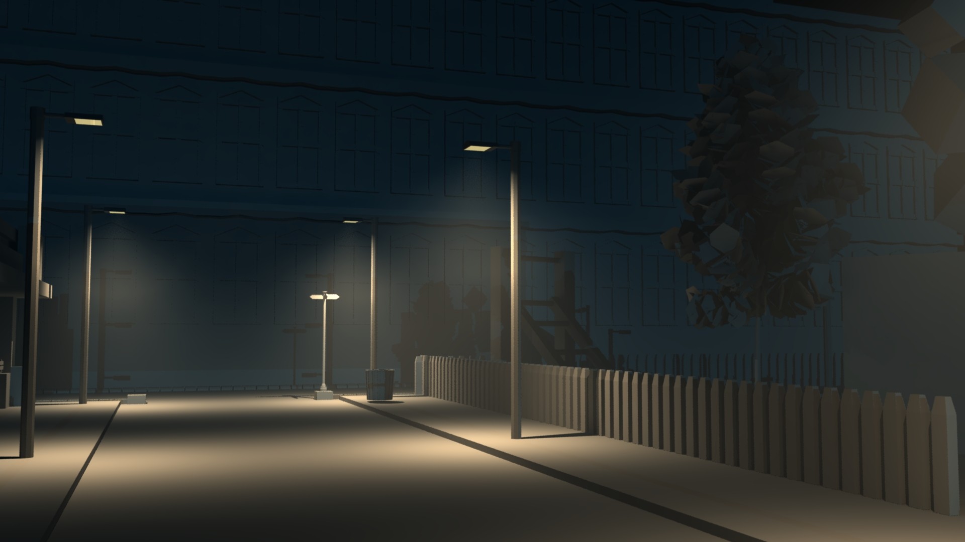 Artstation Street Night View Alexandra Martins