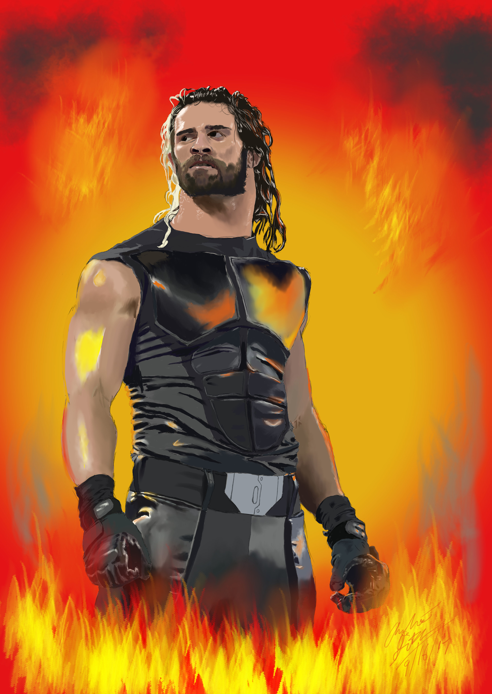 Artstation Wwe Superstar Seth Rollins Andre Smith