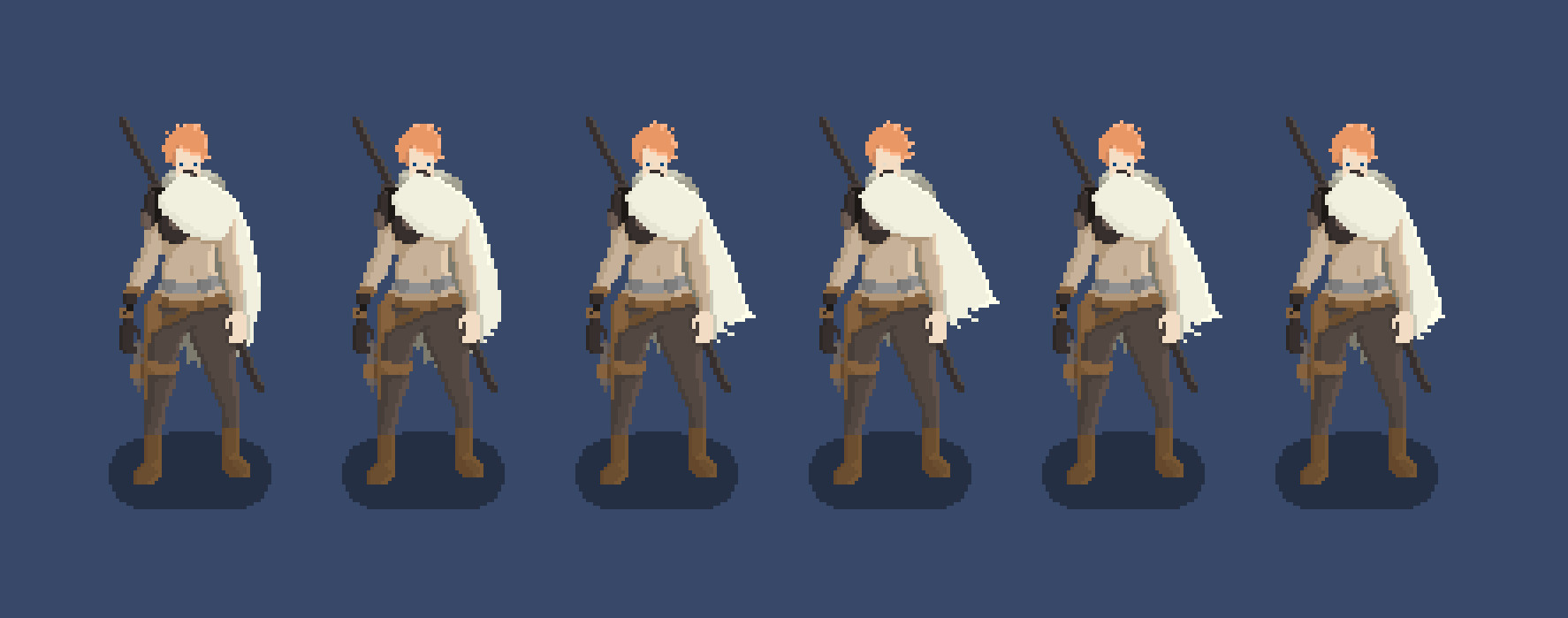 Edward Waring Pixel Character Idle Animation