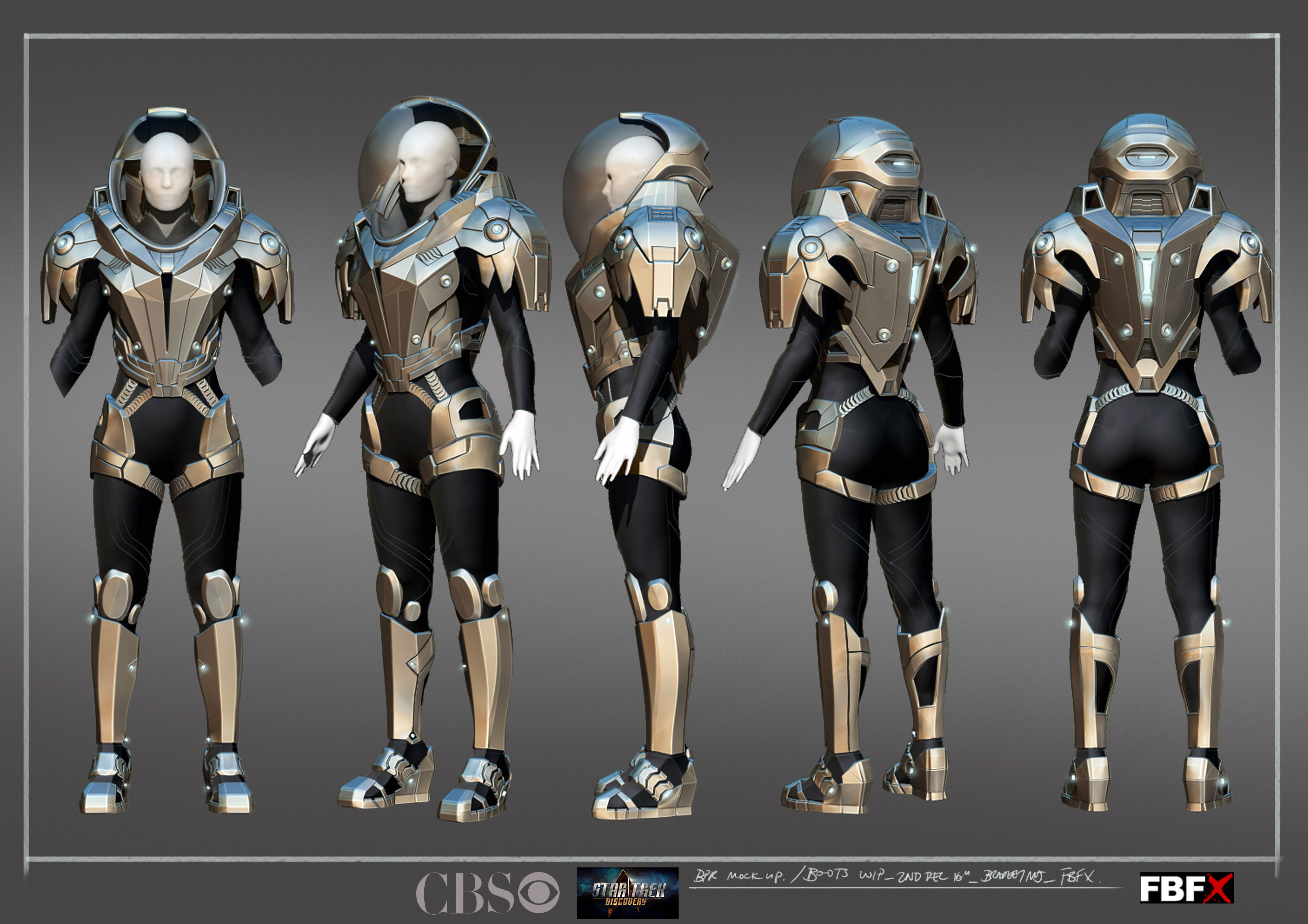 Released artwork for deep space suit