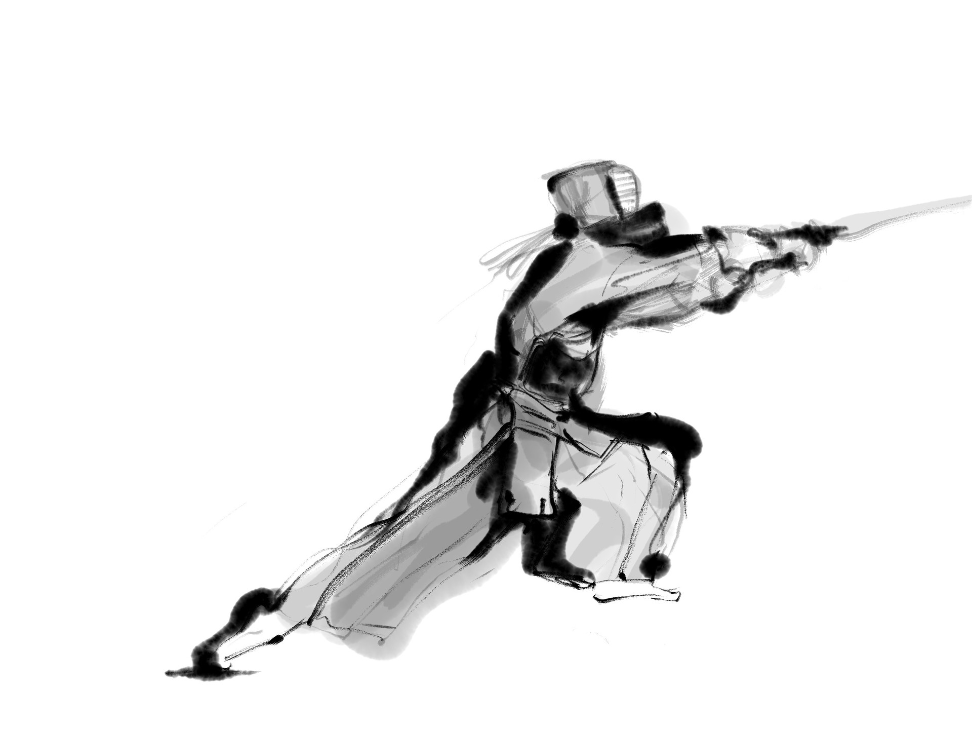 Masaharu Kato - Kendo Drawings