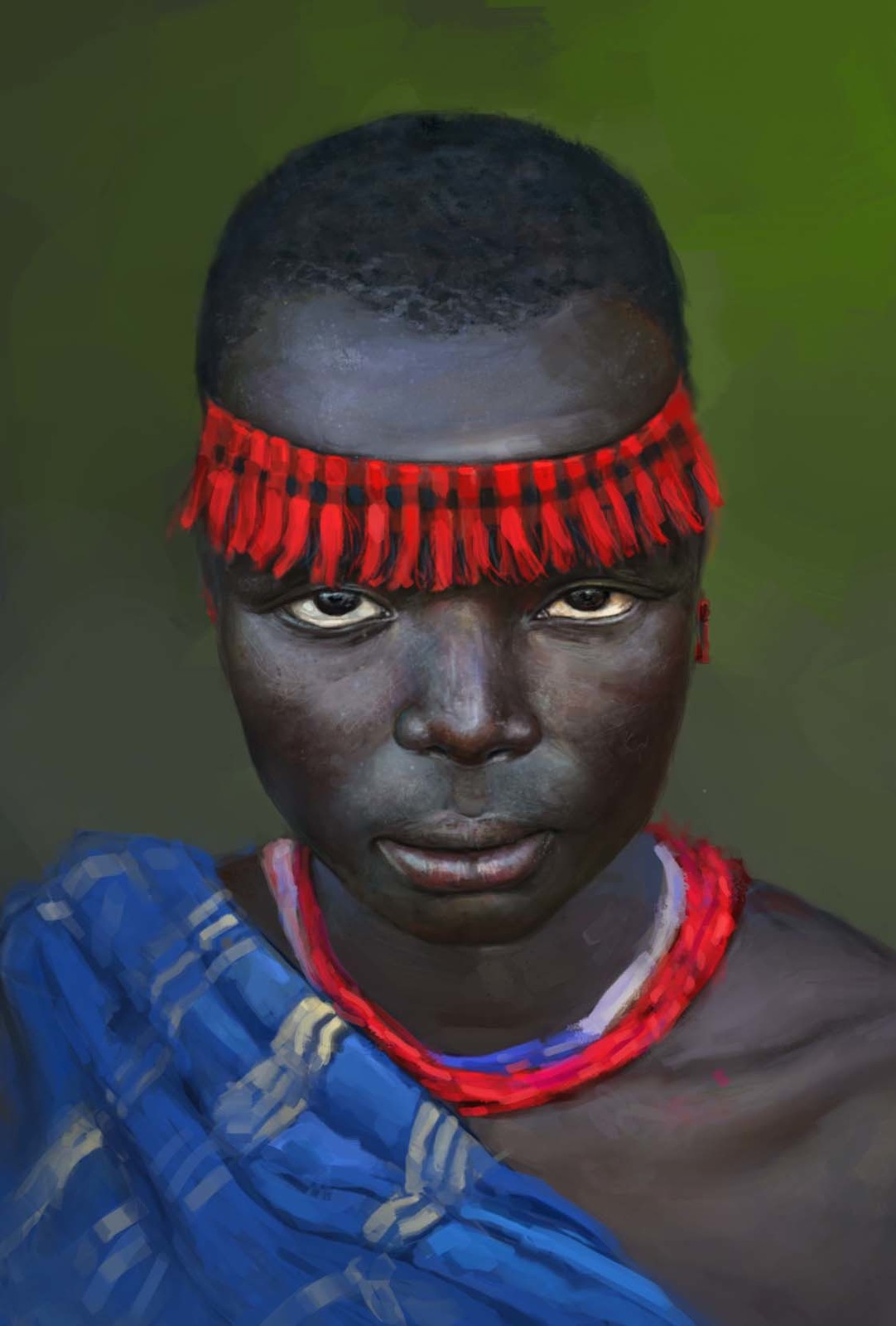 Чернокожий африканец. Эфиопские негры.