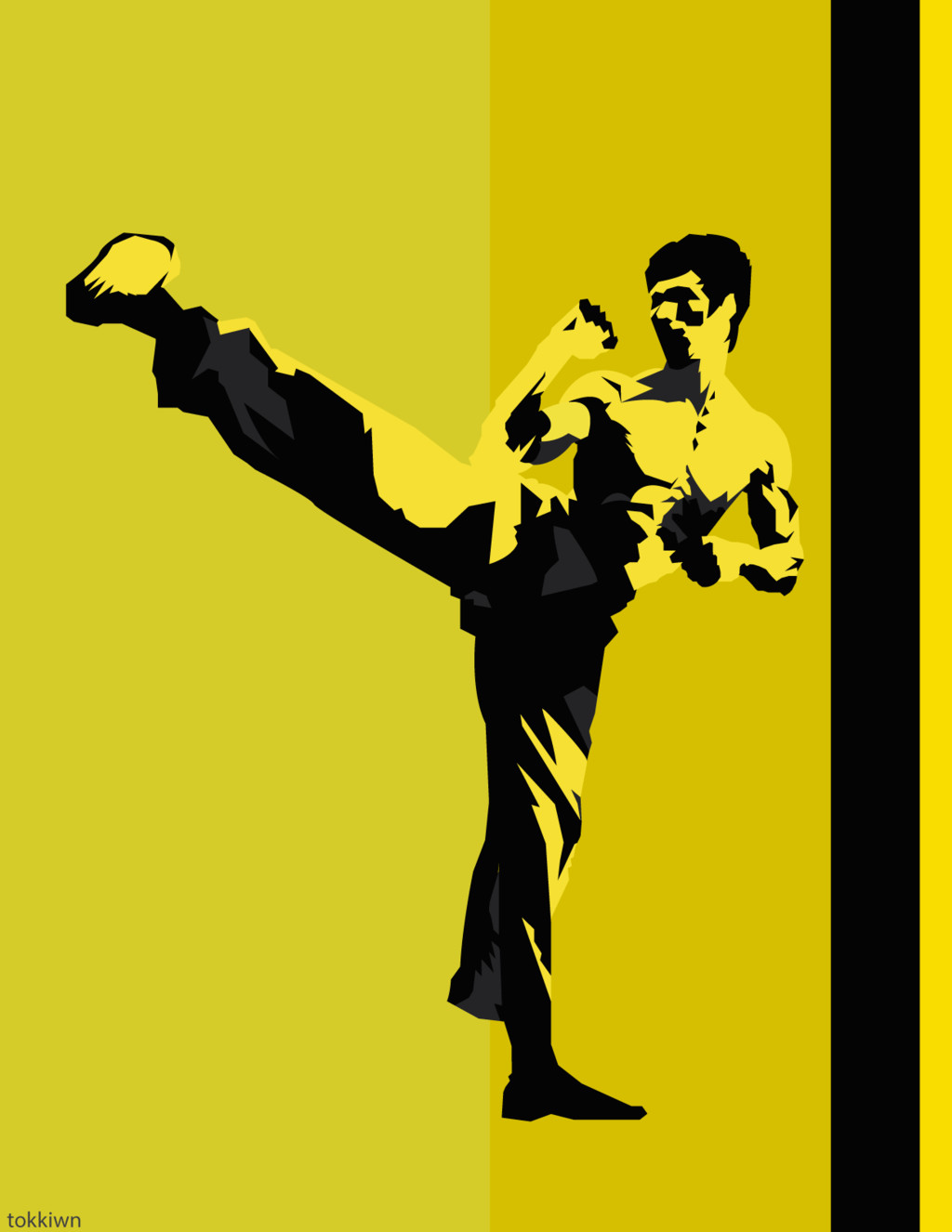 bruce lee kick up