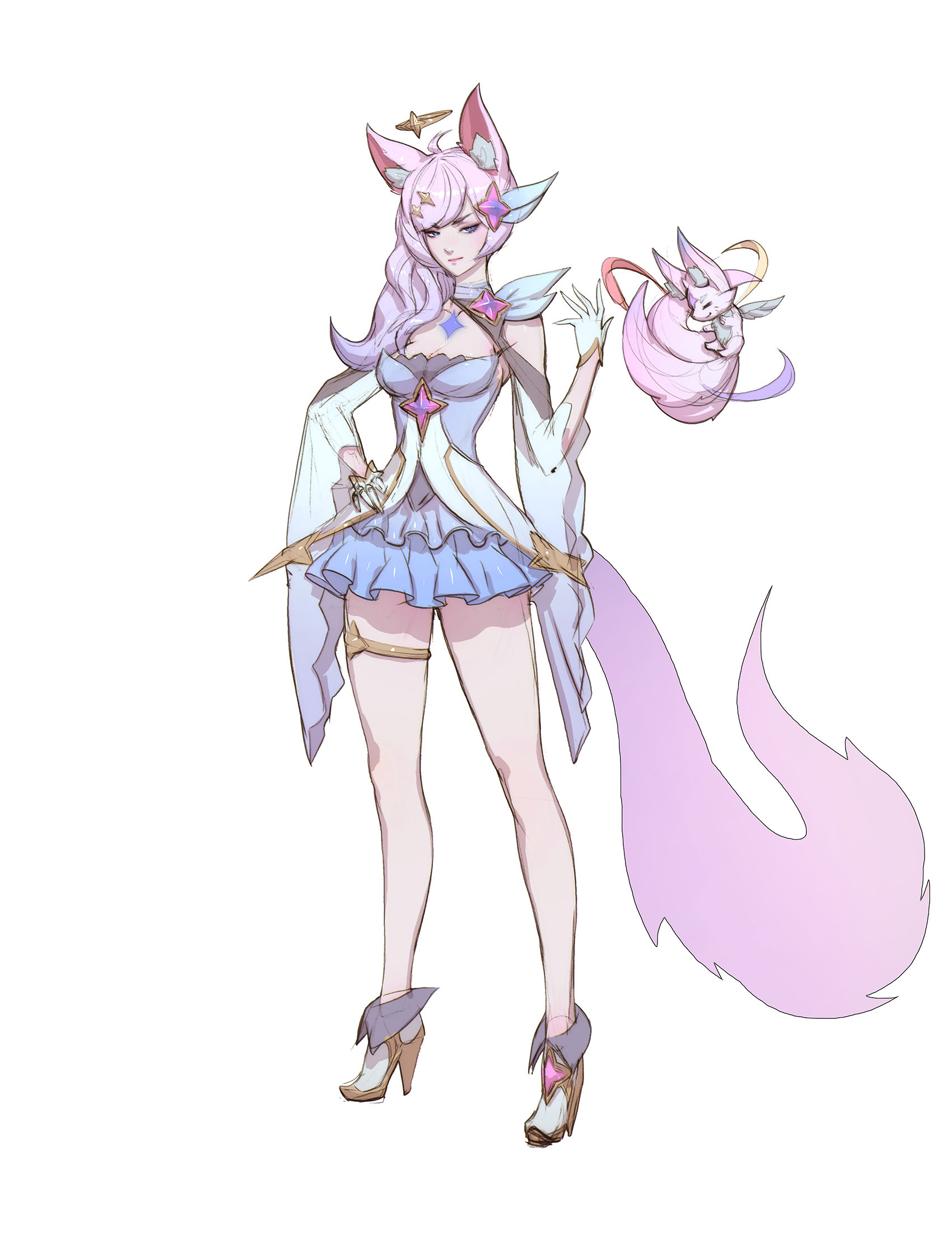 Artstation Star Guardian 2017 Zeronis Darkness ionia ninja fox ahri by mist xg. artstation star guardian 2017