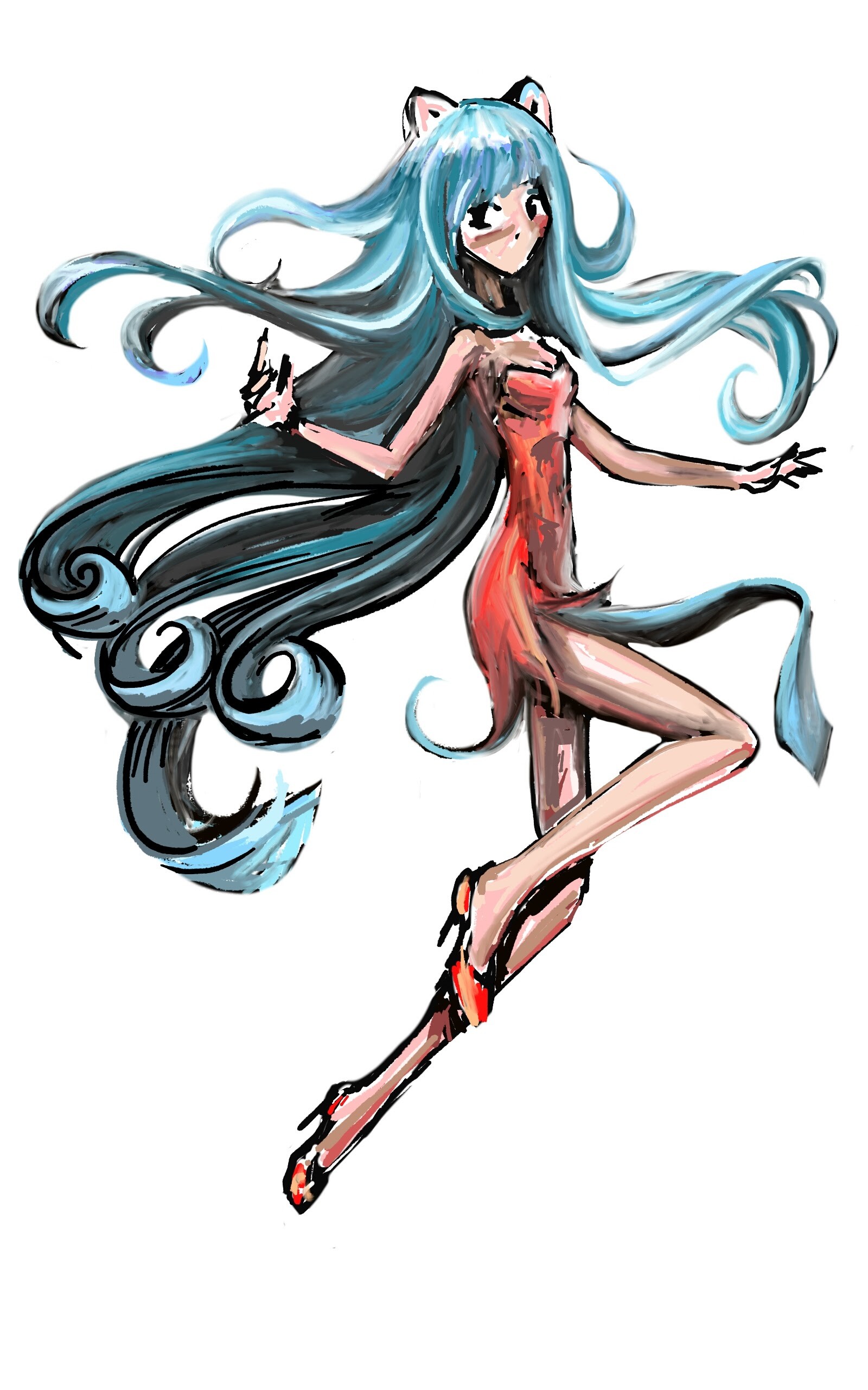 Tarya Kisa Fantasy Girl Anime Character For Playing In A Red Dress With Blue Hair Anime, a term derived from the english word animation, is used in japanese to describe all animation, regardless of style or origin. tarya kisa fantasy girl anime