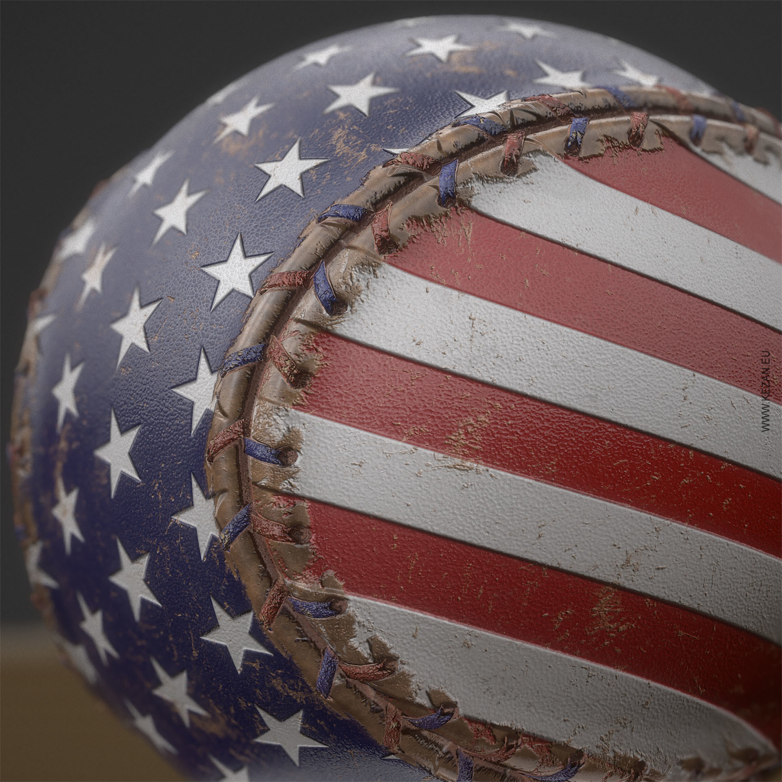 US Flag Baseball