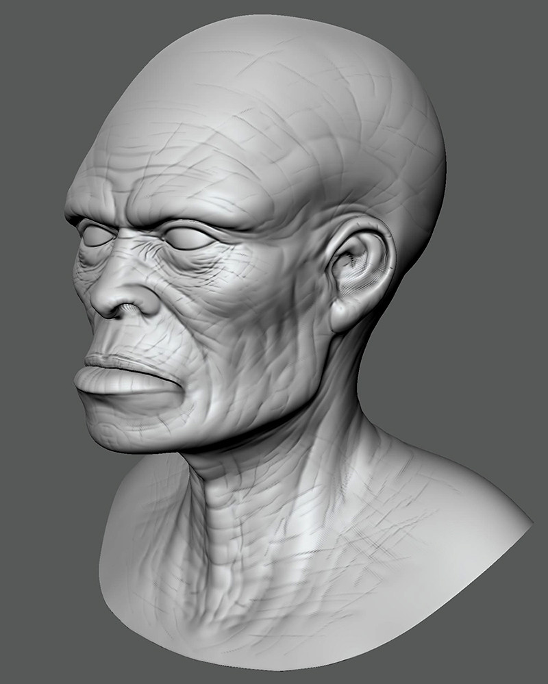 Testing out Mudbox again…it’s been years.  This is my 2nd head sculpt...about 2 hours.