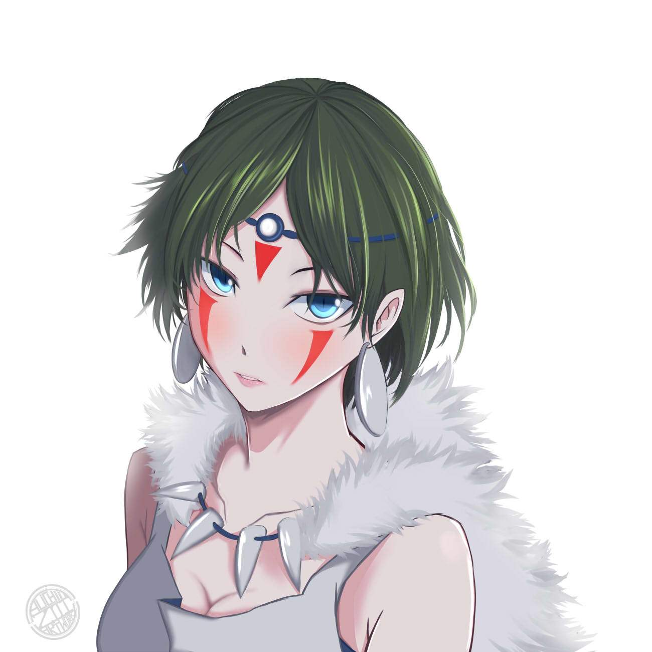 Artstation San Princess Mononoke Alichii Art