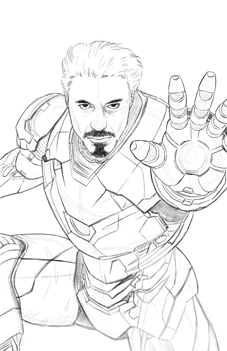 Tony Stark Coloring Page Free Download Gmbar co Tony Stark Coloring Page Free Download Gmbar co